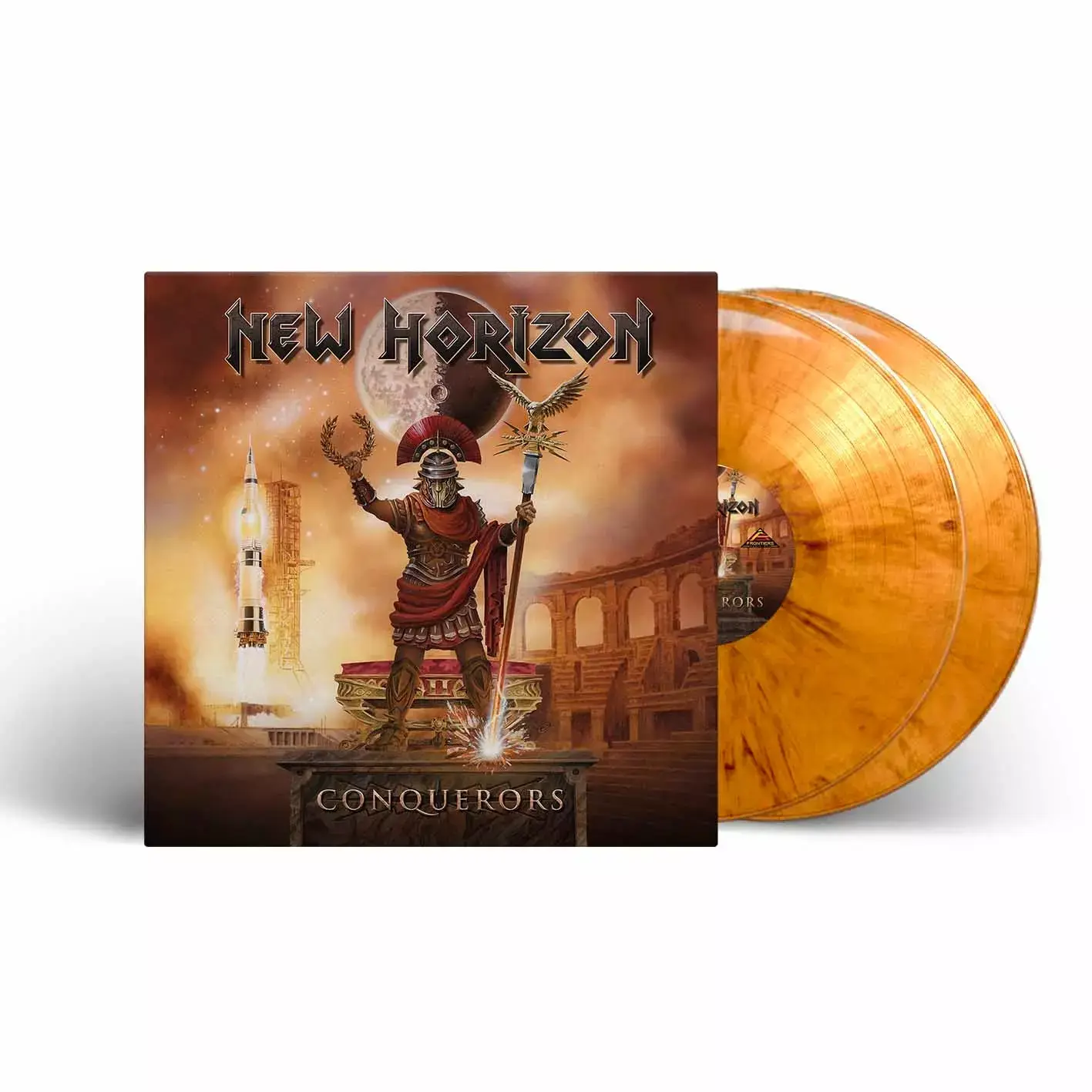 NEW HORIZON · Conquerors | ORANGE MARBLED DLP NEW HORIZON · Conquerors | ORANGE MARBLED DLP (Power Metal Vinyl)