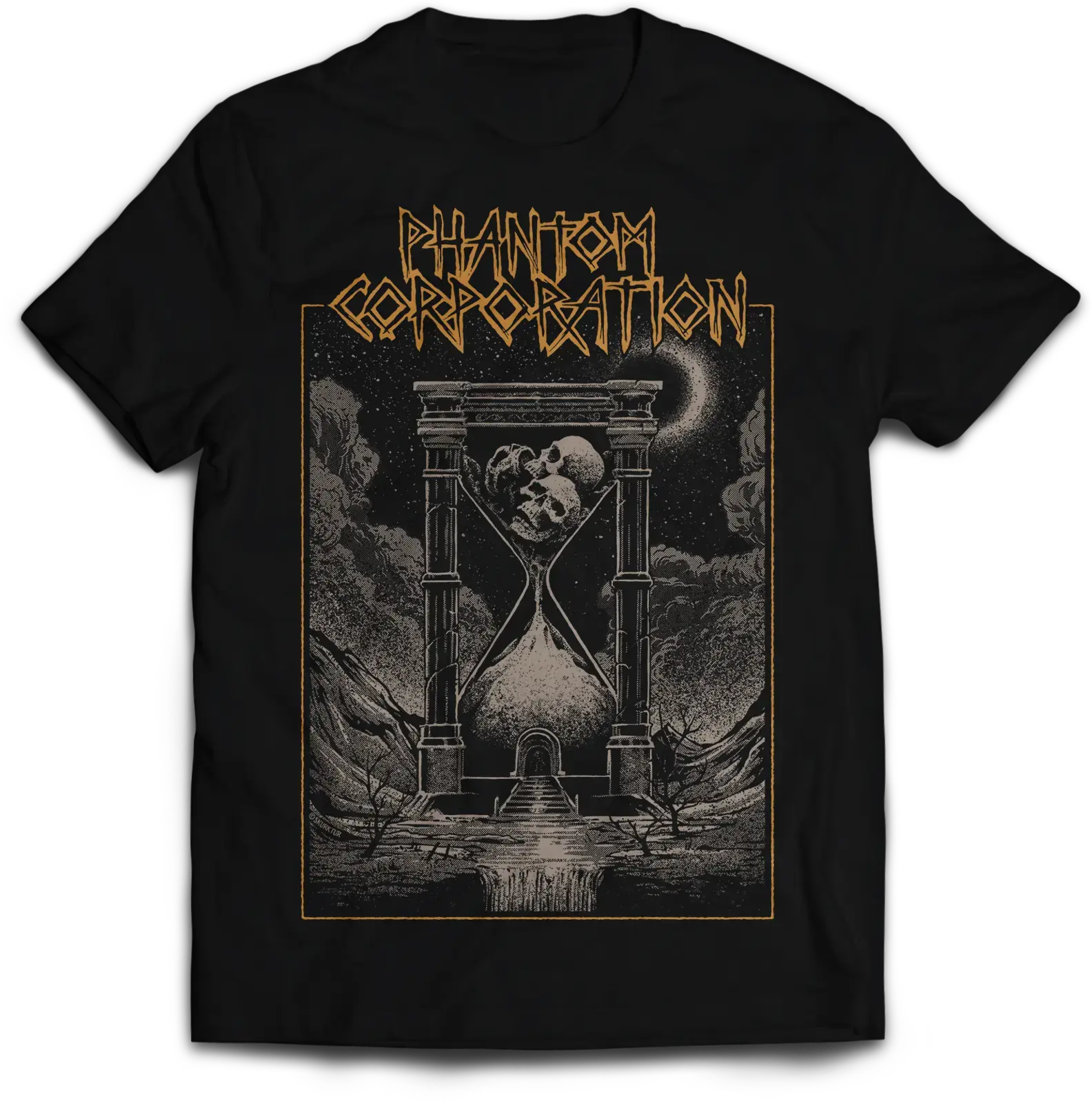PHANTOM CORPORATION - Time And Tide Cover · T-SHIRT (Thrash Metal/D-Beat/Death Metal Clothes) · Bild 2