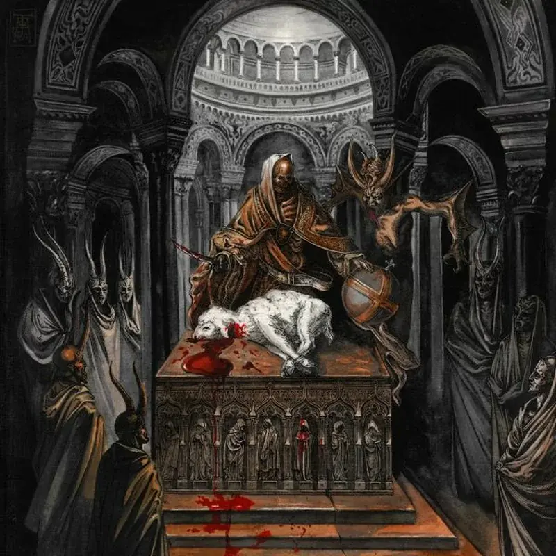 WHOREDOM RIFE - Dommedagskvad · BLACK LP (Black Metal Vinyl) · Bild 1