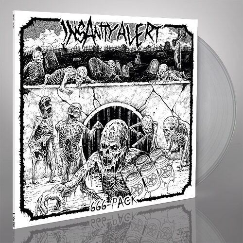 INSANITY ALERT - 666-Pack · CLEAR LP (Thrash Metal Vinyl)