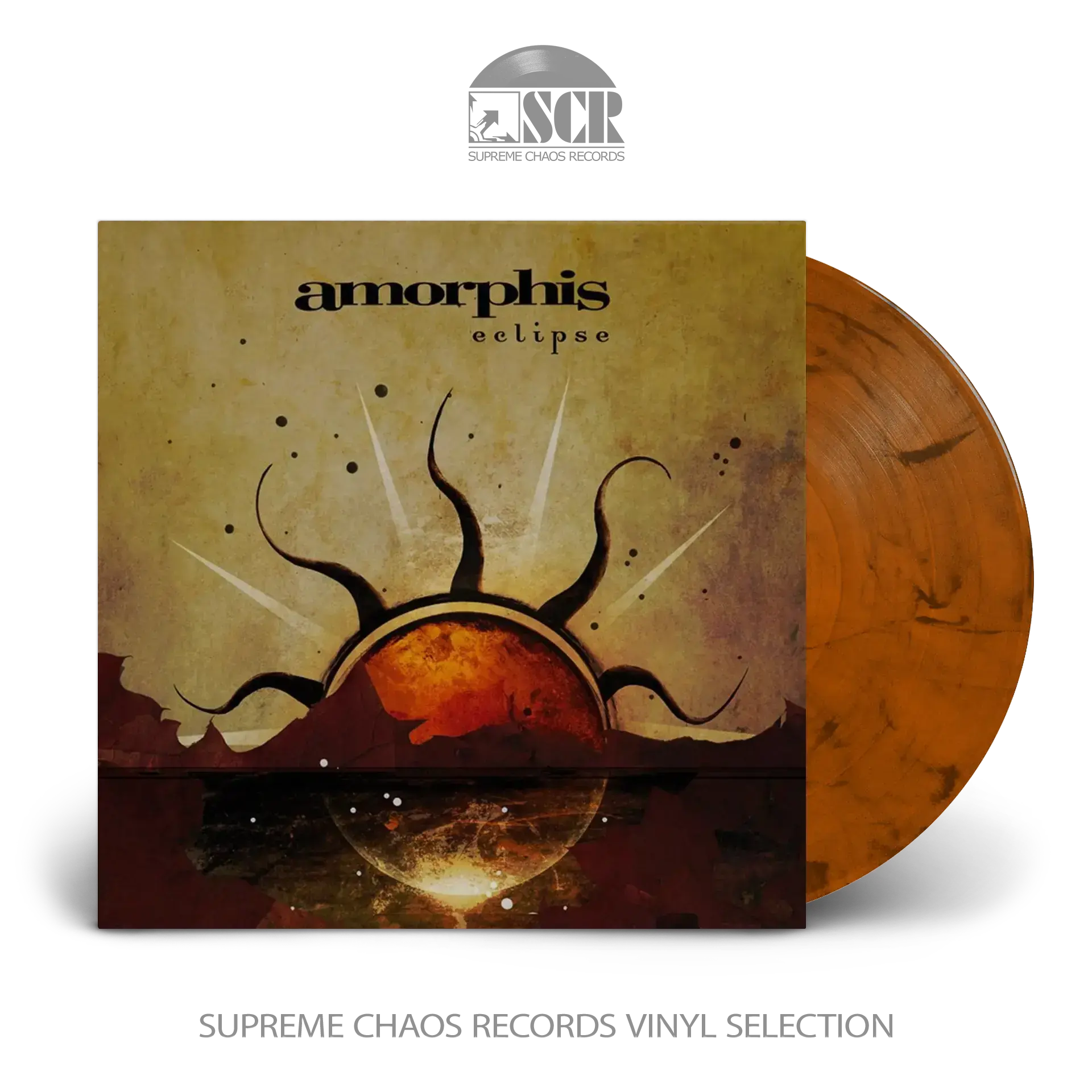 AMORPHIS - Eclipse · ORANGE/BLACK MARBLED LP AMORPHIS - Eclipse · ORANGE/BLACK MARBLED LP (Gothic Metal/Melodic Death Metal Vinyl)
