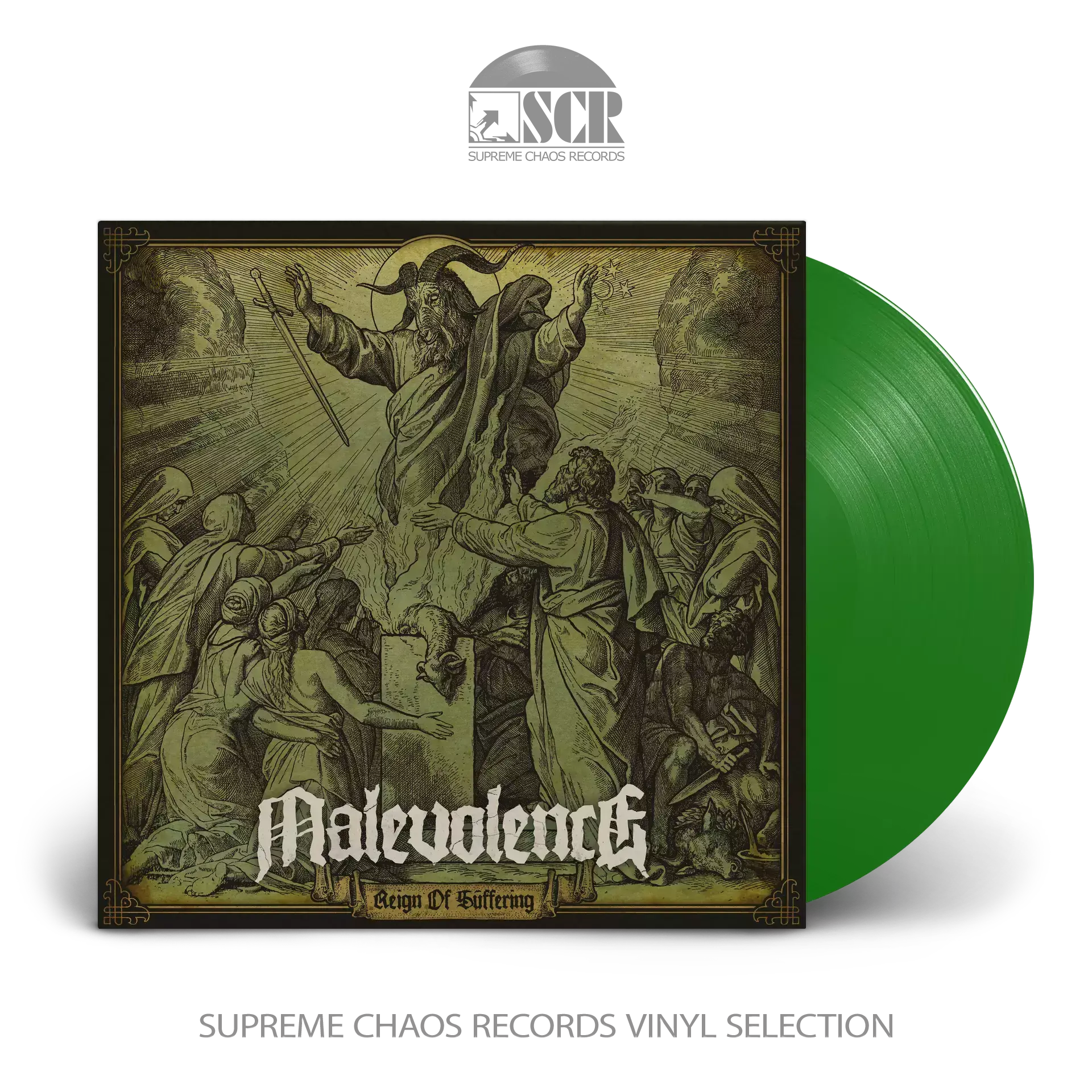 MALEVOLENCE - Reign Of Suffering (Re-Issue 2023) · TRANSPARENT GREEN VINYL MALEVOLENCE - Reign Of Suffering (Re-Issue 2023) · TRANSPARENT GREEN VINYL (Hardcore Vinyl)