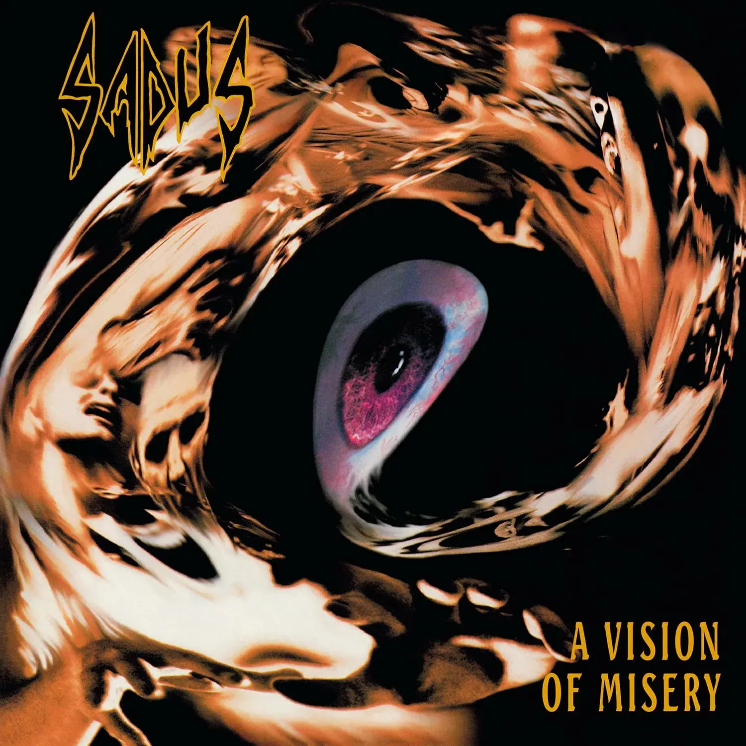 SADUS - A Vision Of Misery · GOLD LP · Bild 1 SADUS - A Vision Of Misery · GOLD LP (Thrash Metal Vinyl) · Bild 1