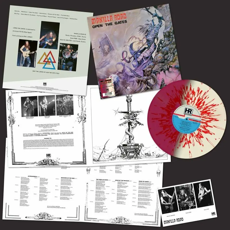MANILLA ROAD · Open The Gates | BI-COLOR SPLATTER LP (Heavy Metal Vinyl)