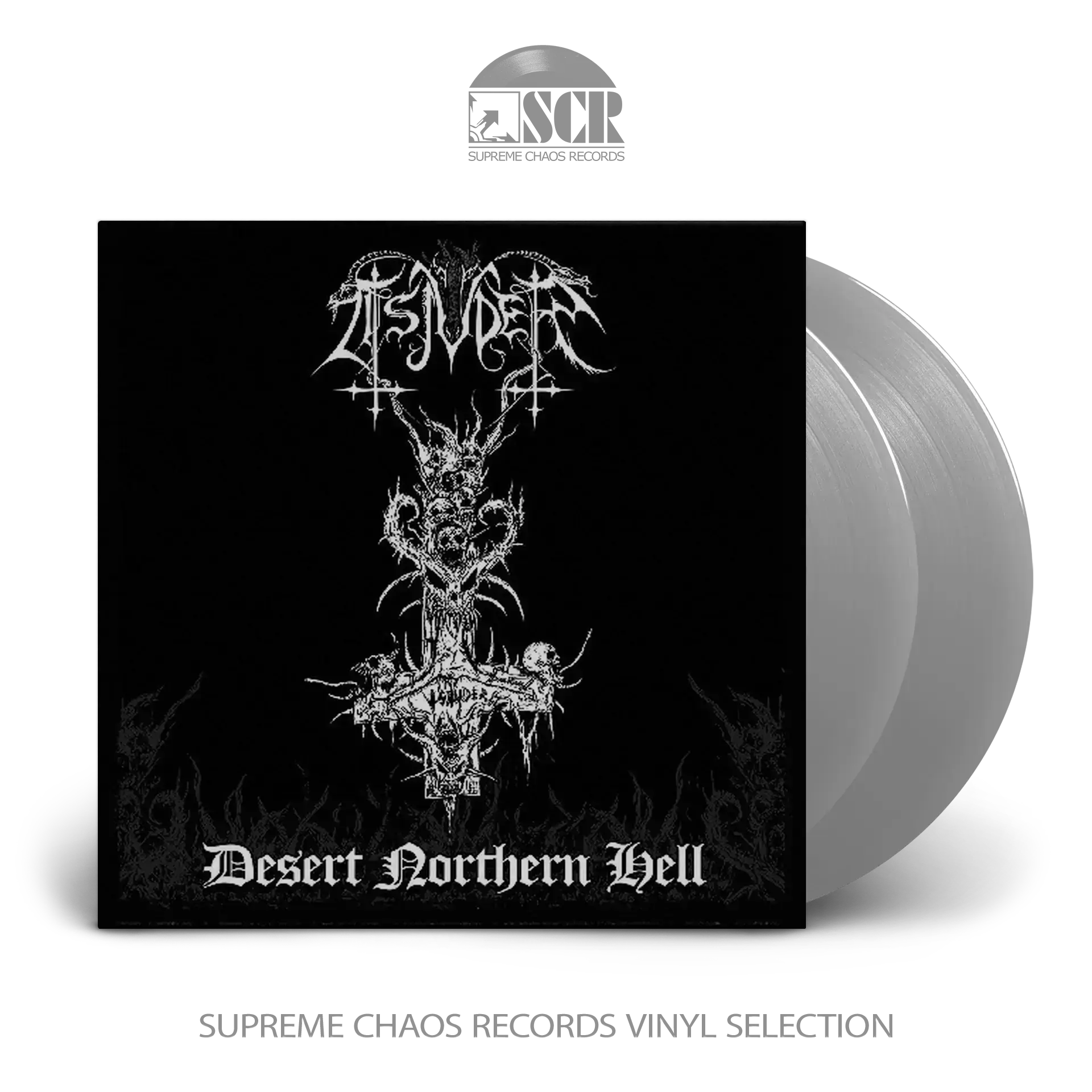 TSJUDER - Desert Northern Hell · SILVER 2LP (Black Metal Vinyl)