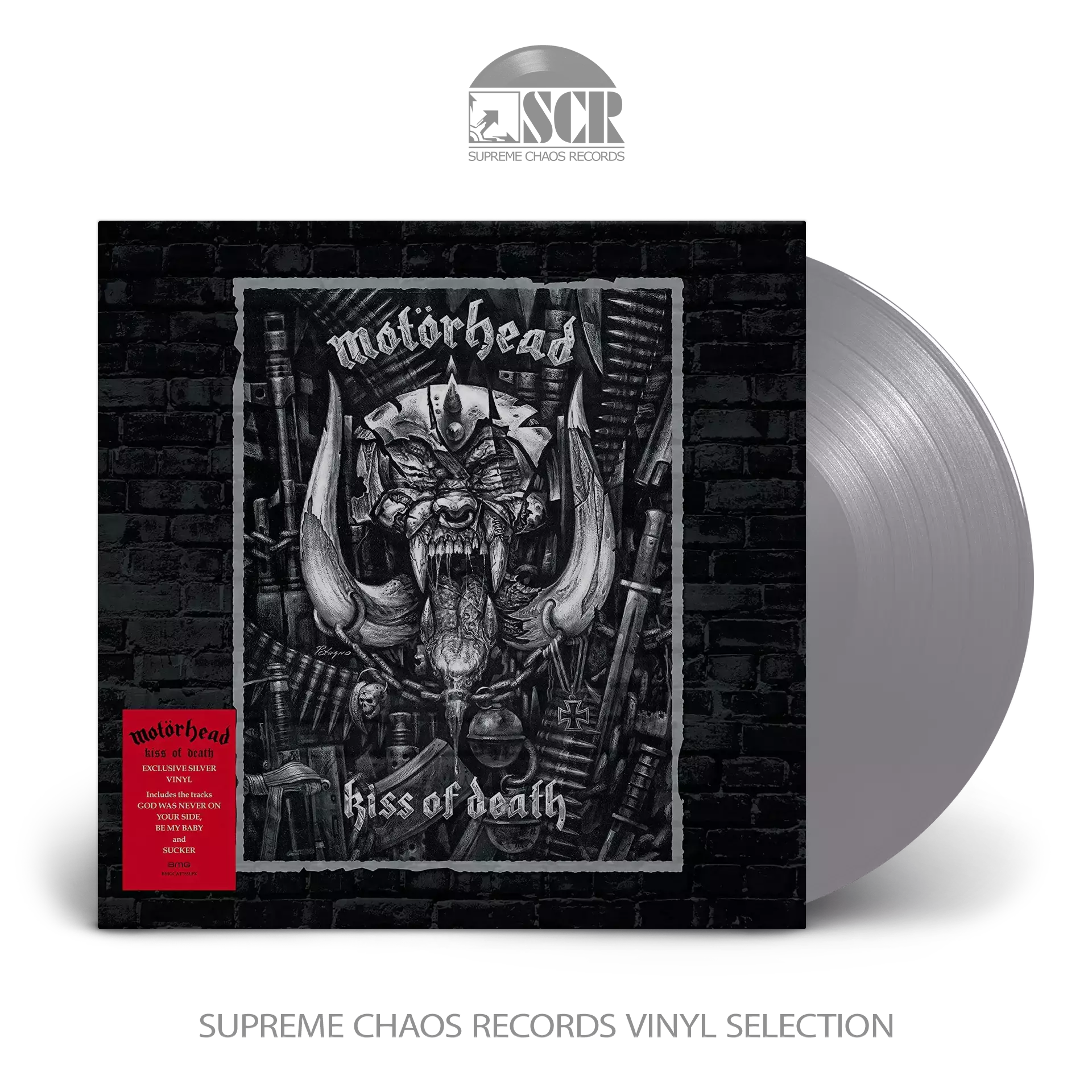 MOTÖRHEAD - Kiss Of Death · SILVER LP (Heavy Metal Vinyl)