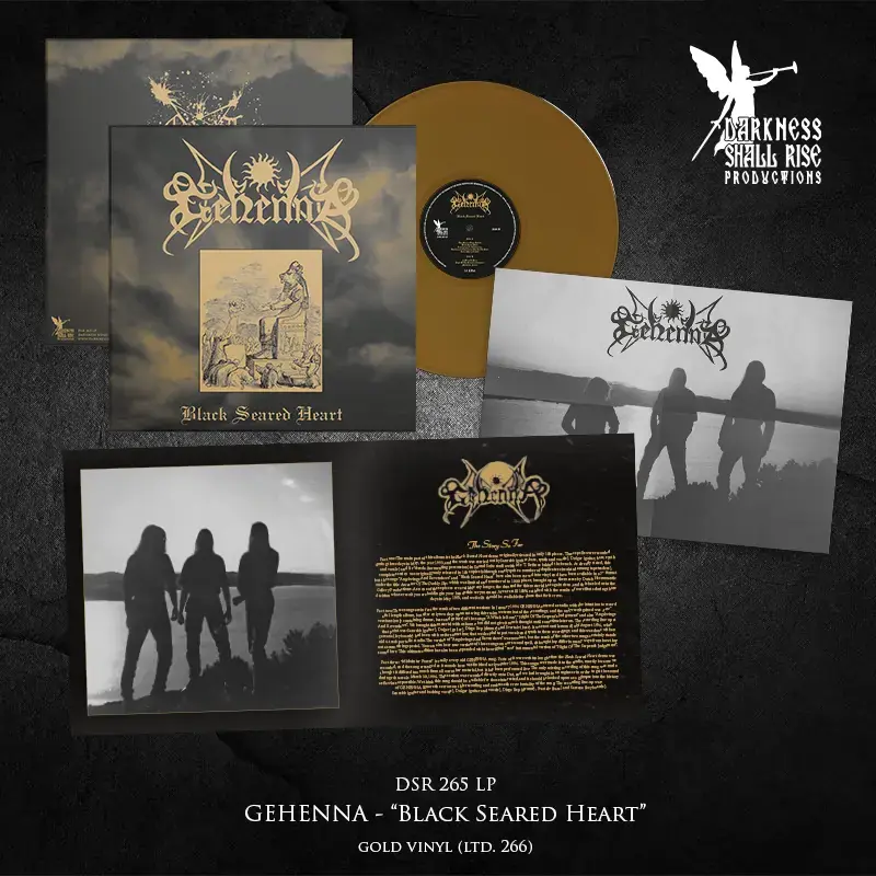 GEHENNA - Black Seared Heart · GOLD LP · Bild 2 GEHENNA - Black Seared Heart · GOLD LP (Black Metal Vinyl) · Bild 2