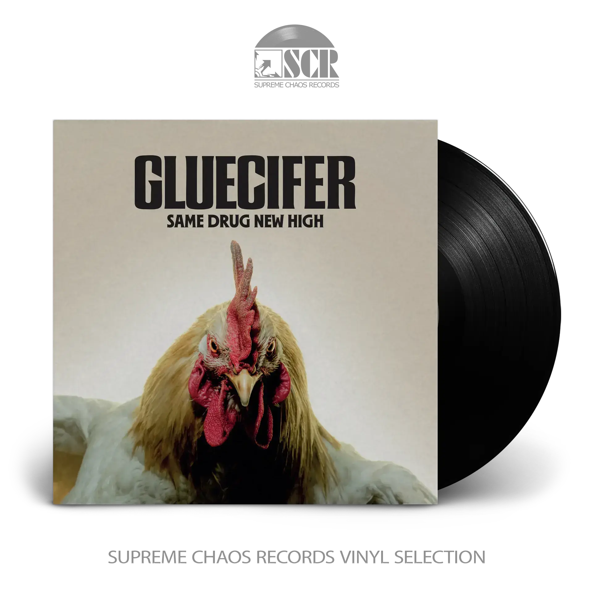 GLUECIFER - Same Drug New High · BLACK LP (Hard Rock Vinyl)