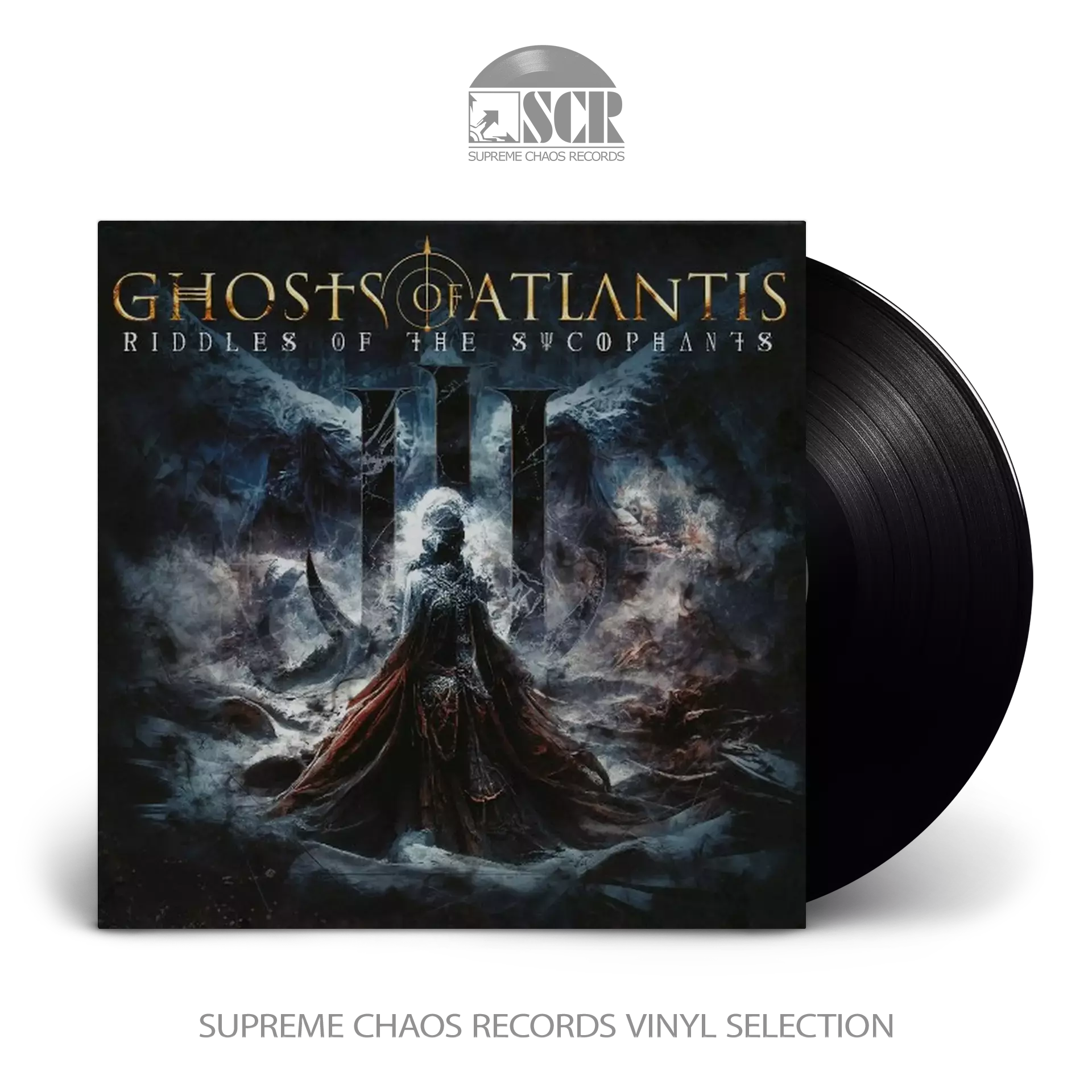 GHOSTS OF ATLANTIS · Riddles Of The Sycophants | BLACK LP GHOSTS OF ATLANTIS · Riddles Of The Sycophants | BLACK LP (Melodic Death Metal Vinyl)
