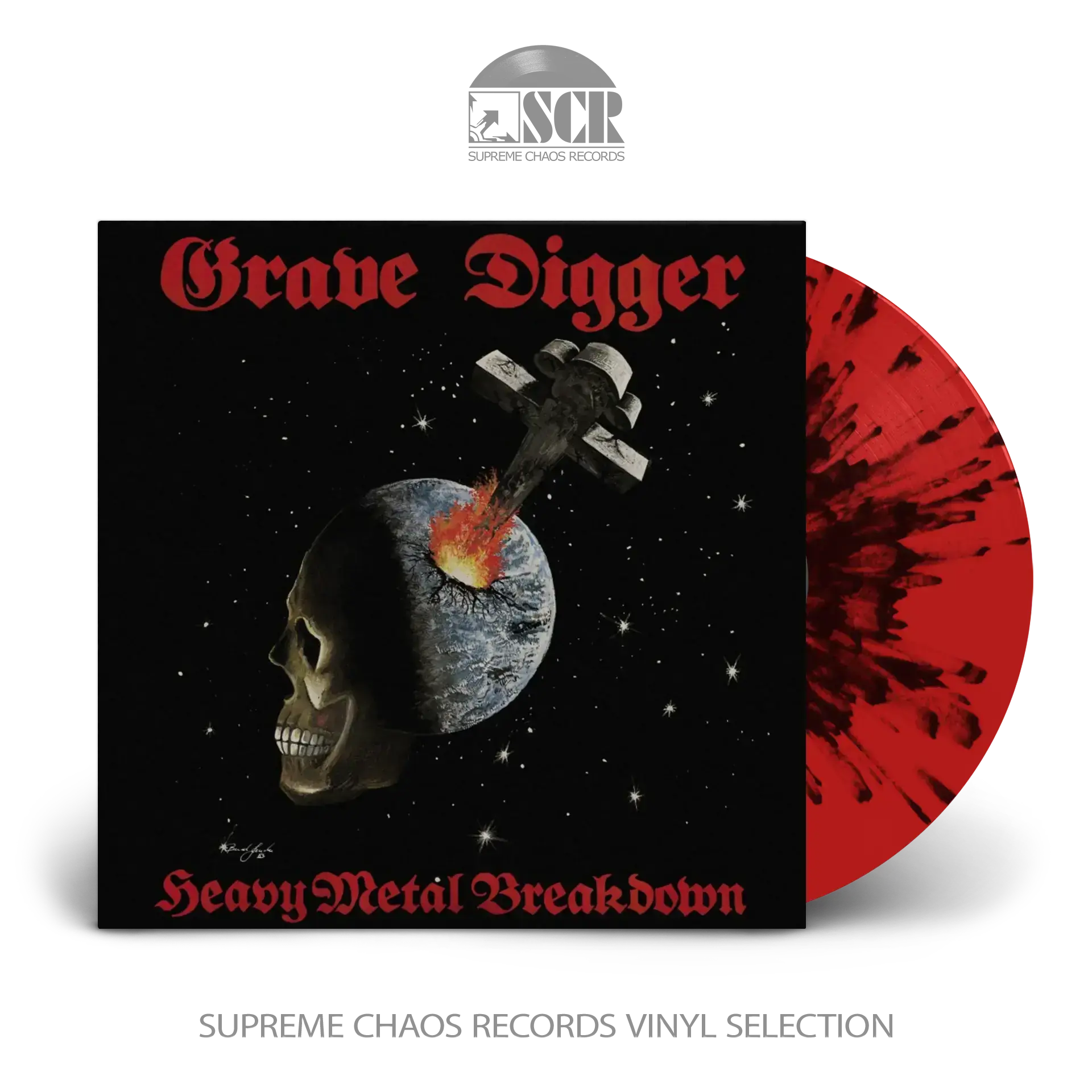 GRAVE DIGGER · Heavy Metal Breakdown | RED/BLACK SPLATTER LP GRAVE DIGGER · Heavy Metal Breakdown | RED/BLACK SPLATTER LP (Heavy Metal Vinyl)