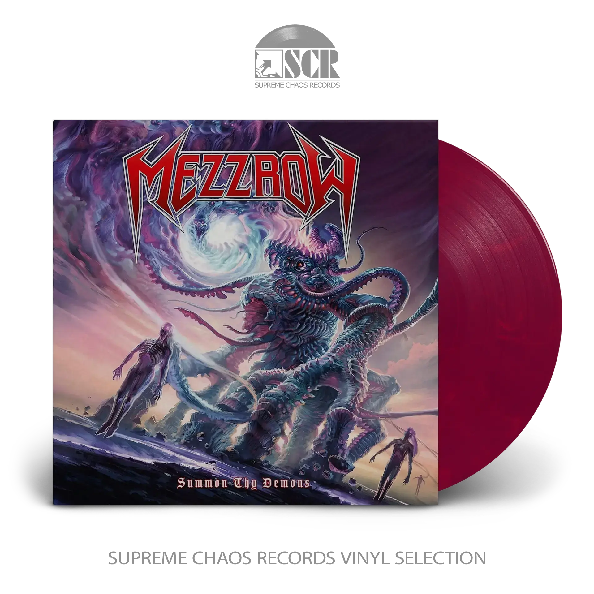 MEZZROW · Summon Thy Demons | RED/BLUEMARBLED LP (Thrash Metal Vinyl)