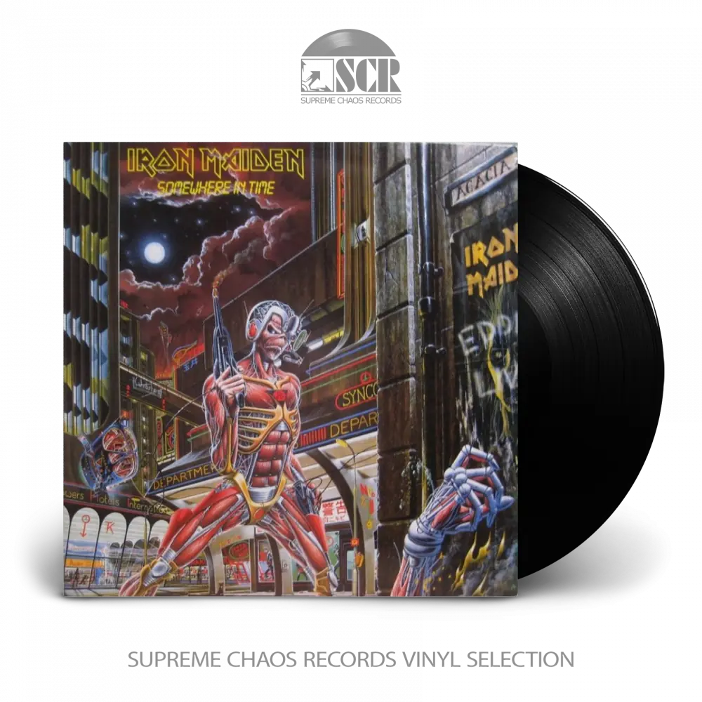 IRON MAIDEN · Somewhere In Time | BLACK LP IRON MAIDEN · Somewhere In Time | BLACK LP (Heavy Metal Vinyl)