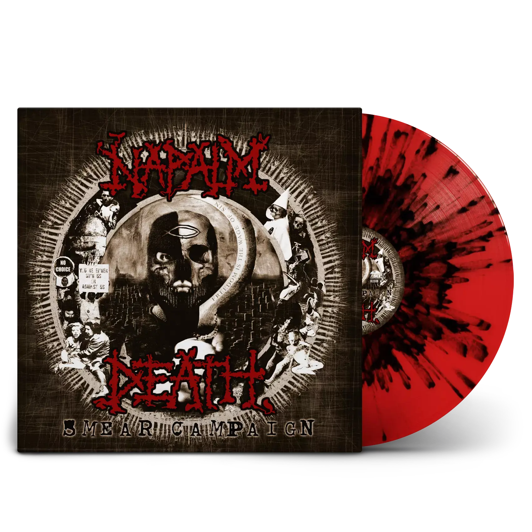 NAPALM DEATH - Smear Campaign · TRANSPARENT RED/BLACK SPLATTER LP NAPALM DEATH - Smear Campaign · TRANSPARENT RED/BLACK SPLATTER LP (Grindcore Vinyl)