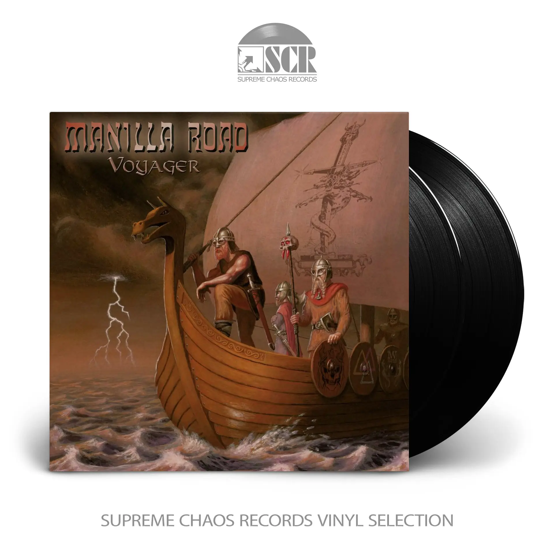 MANILLA ROAD · Voyager | BLACK LP+10" DLP (Heavy Metal Vinyl)