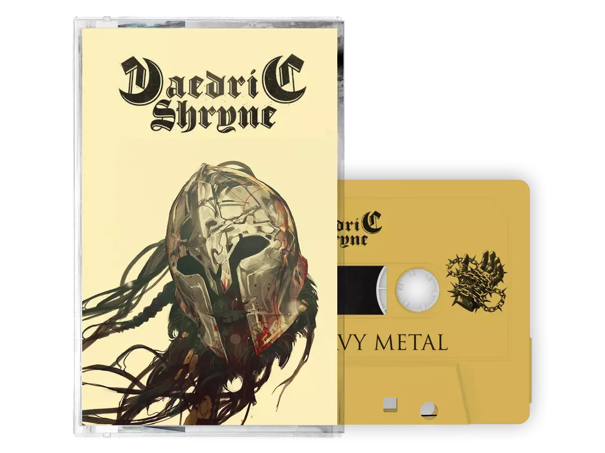 DAEDRIC SHRYNE · Daedric Shryne | TRANSPARENT YELLOW TAPE DAEDRIC SHRYNE · Daedric Shryne | TRANSPARENT YELLOW TAPE (Heavy Metal/Epic Metal Tapes)