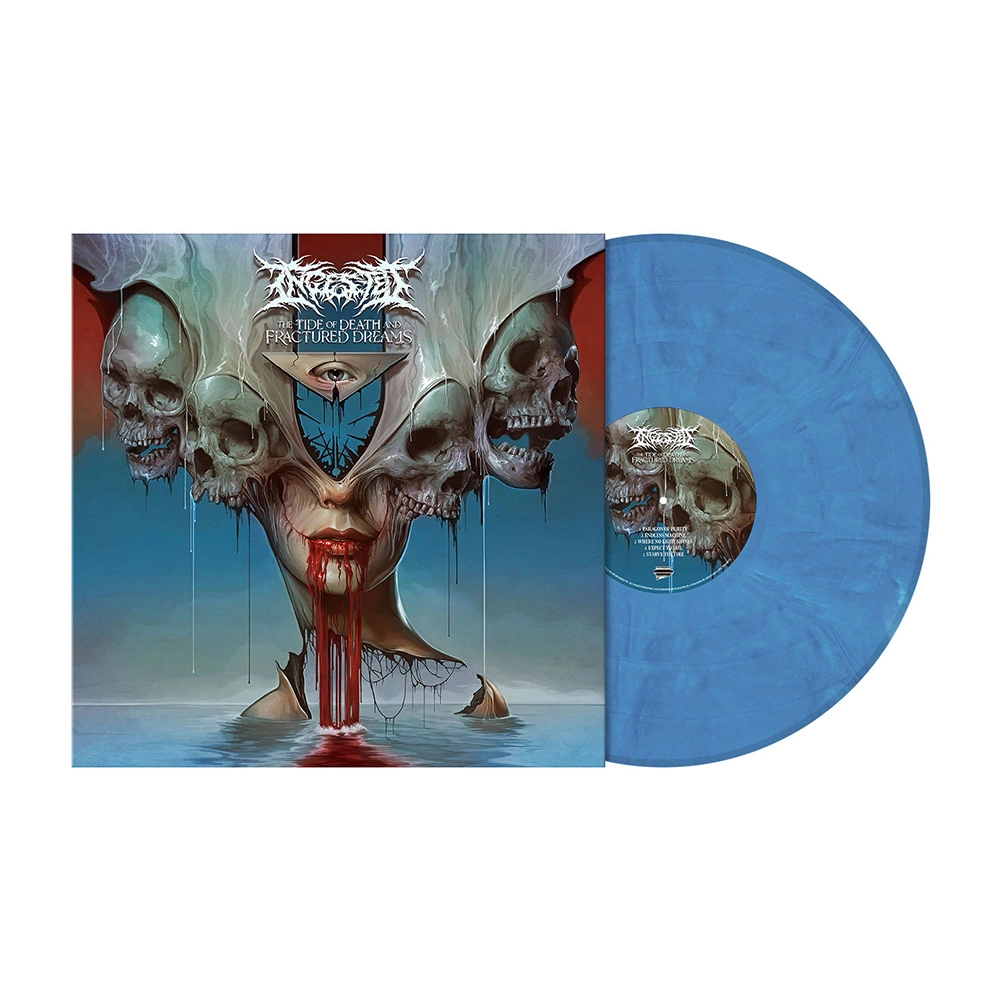 INGESTED - The Tide of Death and Fractured Dreams · SAPPHIRE SHARDS LP (Death Metal Vinyl)