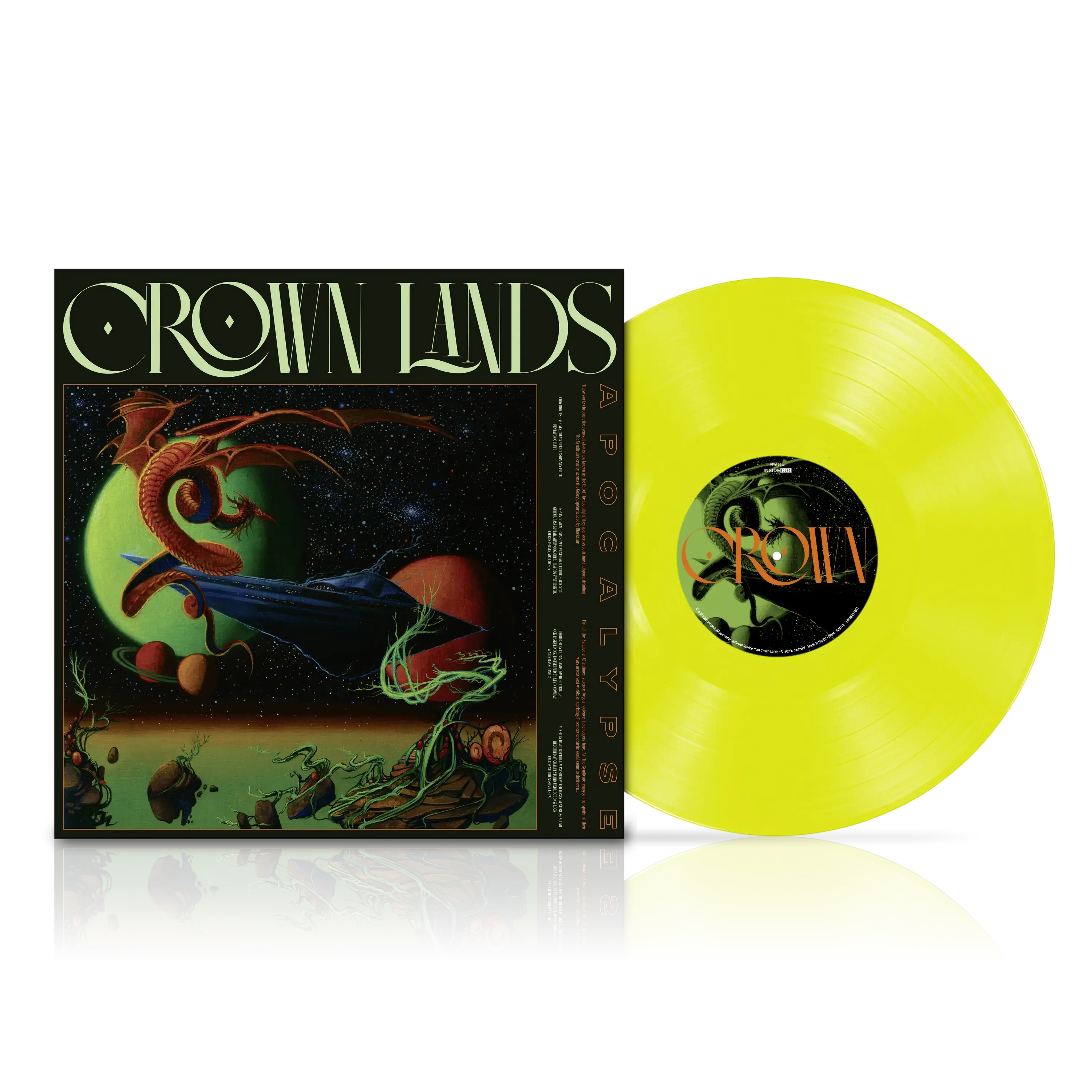 CROWN LANDS · Apocalypse | NEON YELLOW LP (Progressive Rock Vinyl) · Bild 2