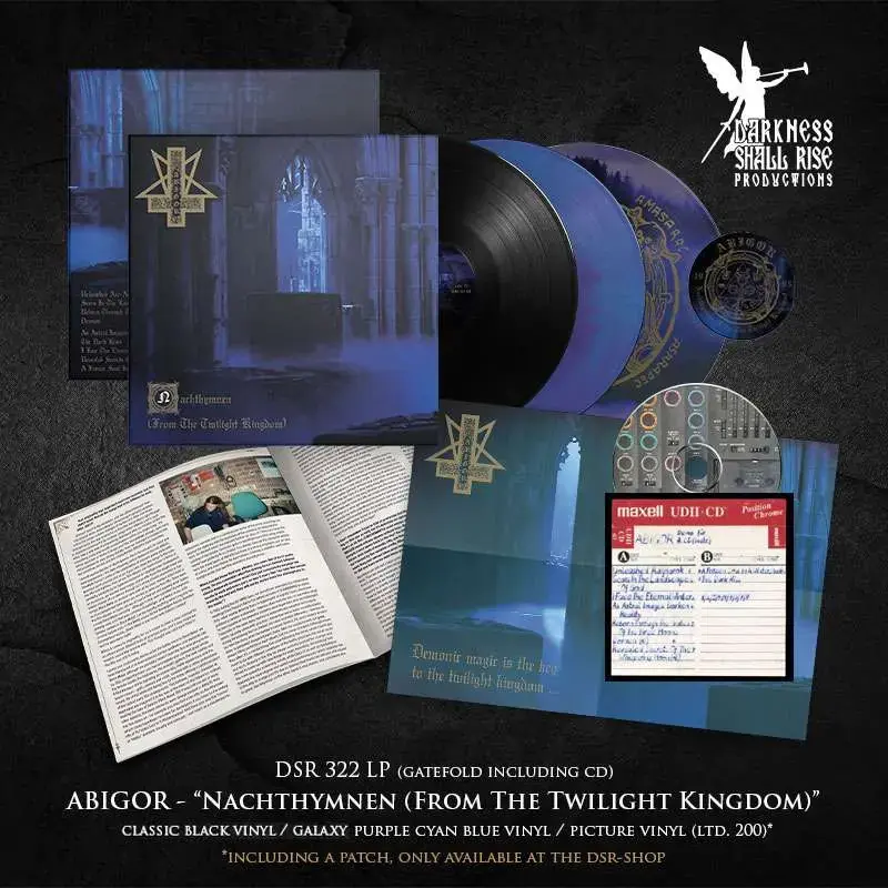 ABIGOR - Nachthymnen (From The Twilight Kingdom) · BLACK LP · Bild 2 ABIGOR - Nachthymnen (From The Twilight Kingdom) · BLACK LP (Black Metal Vinyl) · Bild 2
