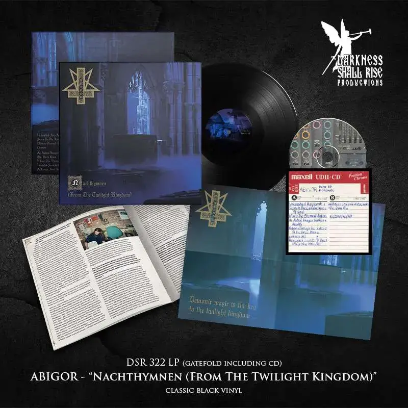 ABIGOR - Nachthymnen (From The Twilight Kingdom) · BLACK LP · Bild 2 ABIGOR - Nachthymnen (From The Twilight Kingdom) · BLACK LP (Black Metal Vinyl) · Bild 2