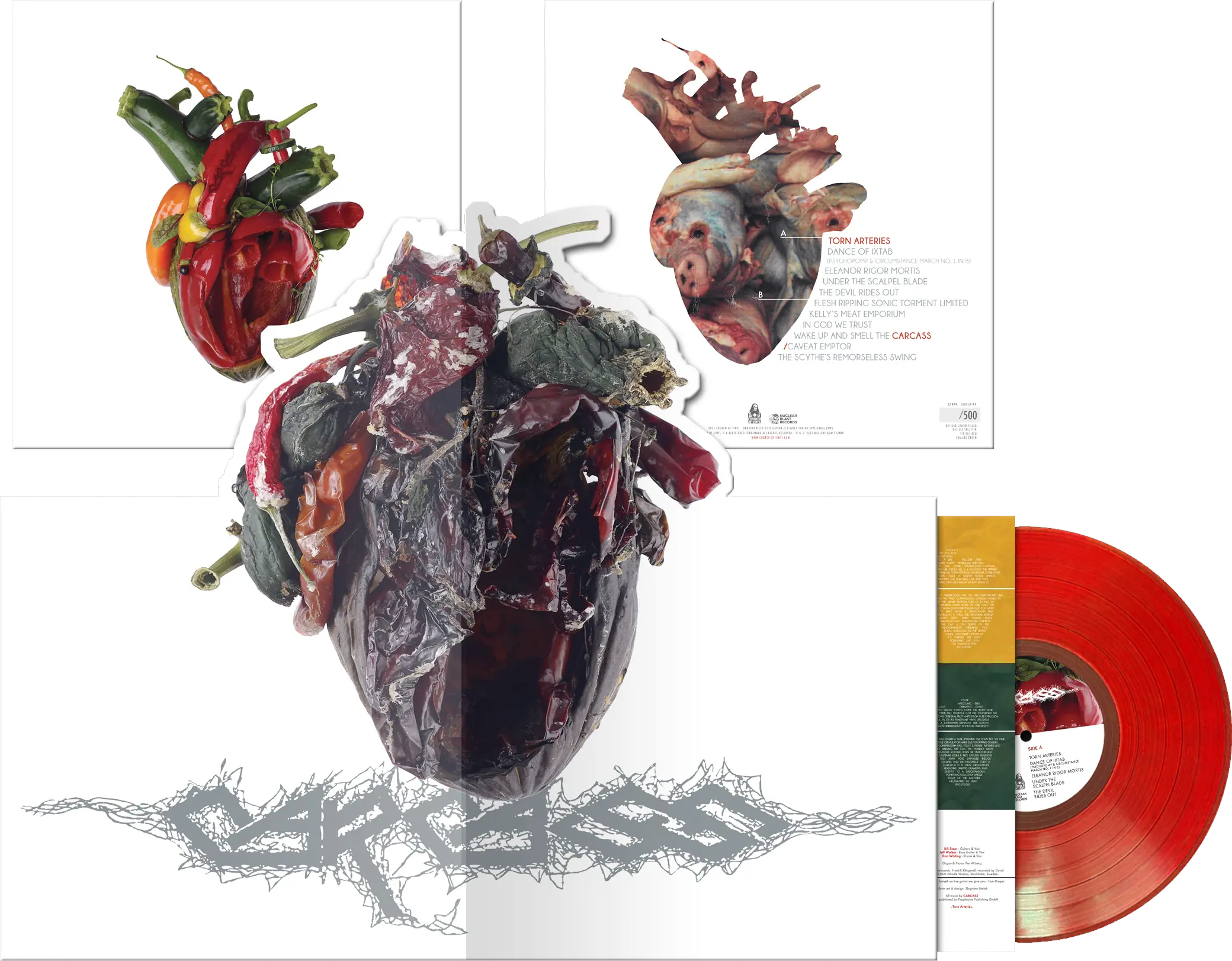 CARCASS - Torn Arteries (Deluxe Pop-Up) · RED LP CARCASS - Torn Arteries (Deluxe Pop-Up) · RED LP (Death Metal Vinyl)