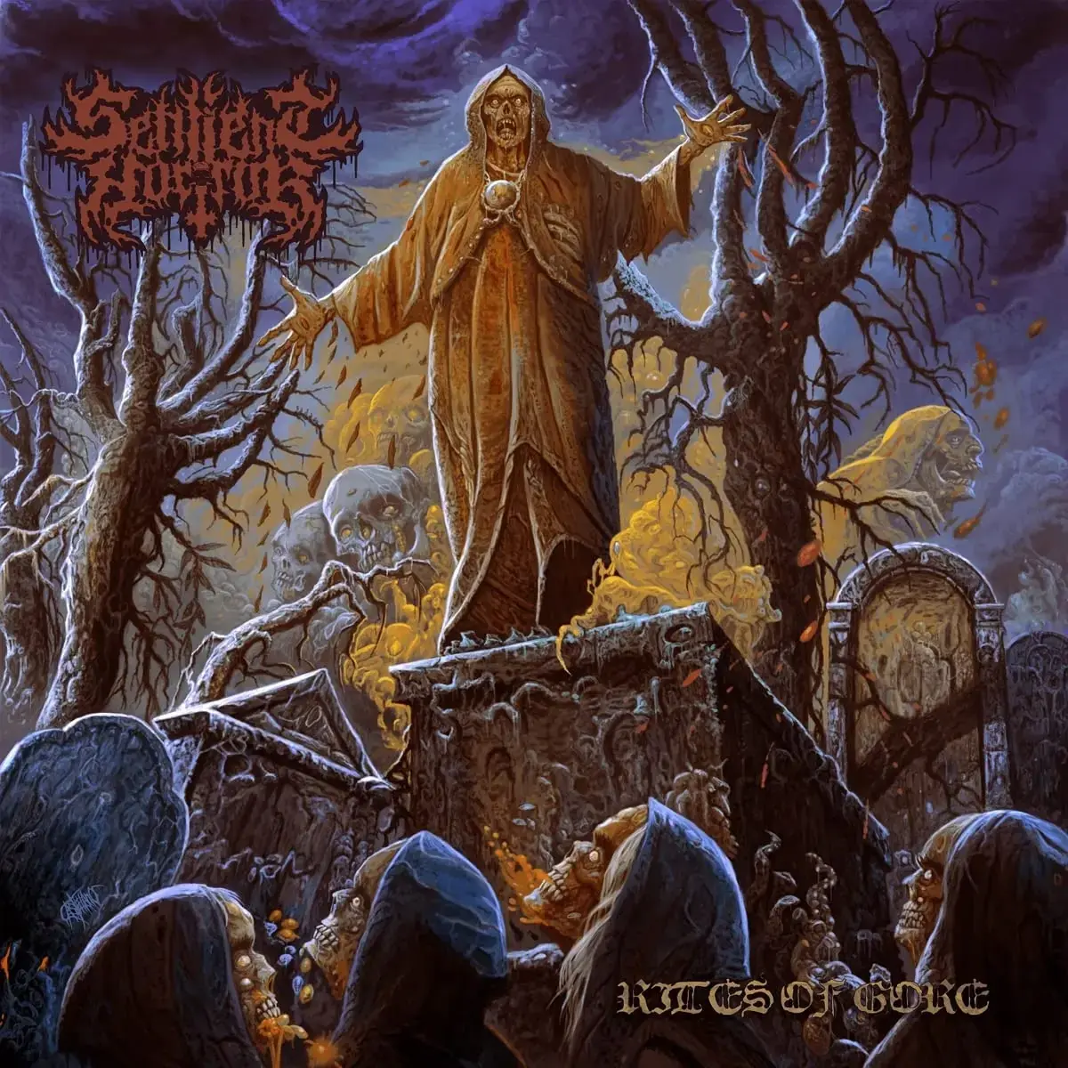 SENTIENT HORROR · Rites Of Gore | YELLOW/BLACK LP · Bild 1 SENTIENT HORROR · Rites Of Gore | YELLOW/BLACK LP (Death Metal Vinyl) · Bild 1