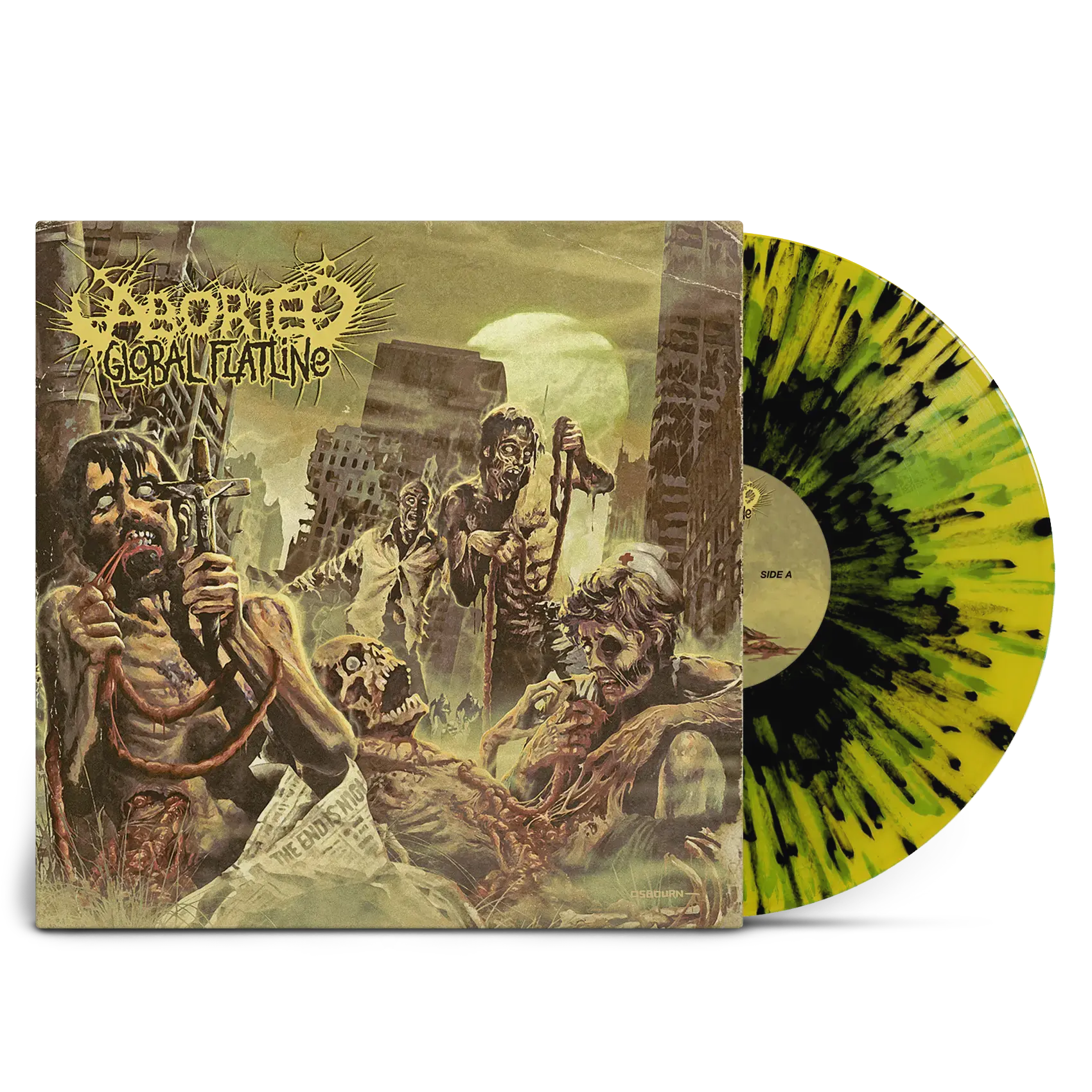 ABORTED - Global Flatline · YELLOW/GREEN/BLACK SPLATTER LP ABORTED - Global Flatline · YELLOW/GREEN/BLACK SPLATTER LP (Death Metal/Grindcore Vinyl)