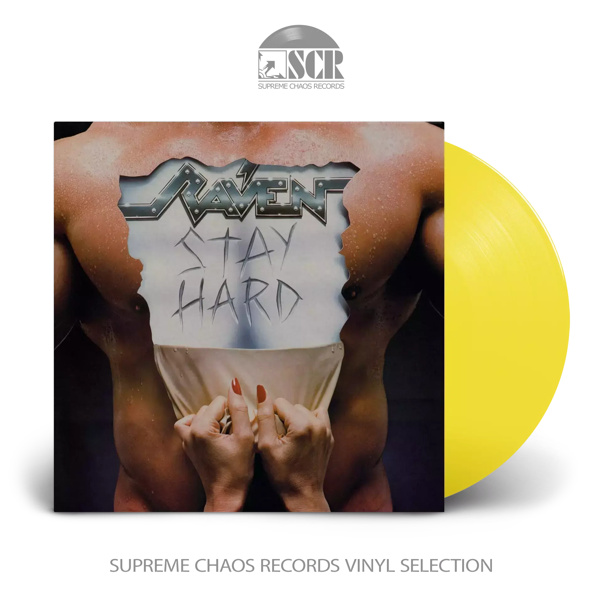 RAVEN · Stay Hard | TRANSLUCENT YELLOW LP RAVEN · Stay Hard | TRANSLUCENT YELLOW LP (Heavy Metal Vinyl)