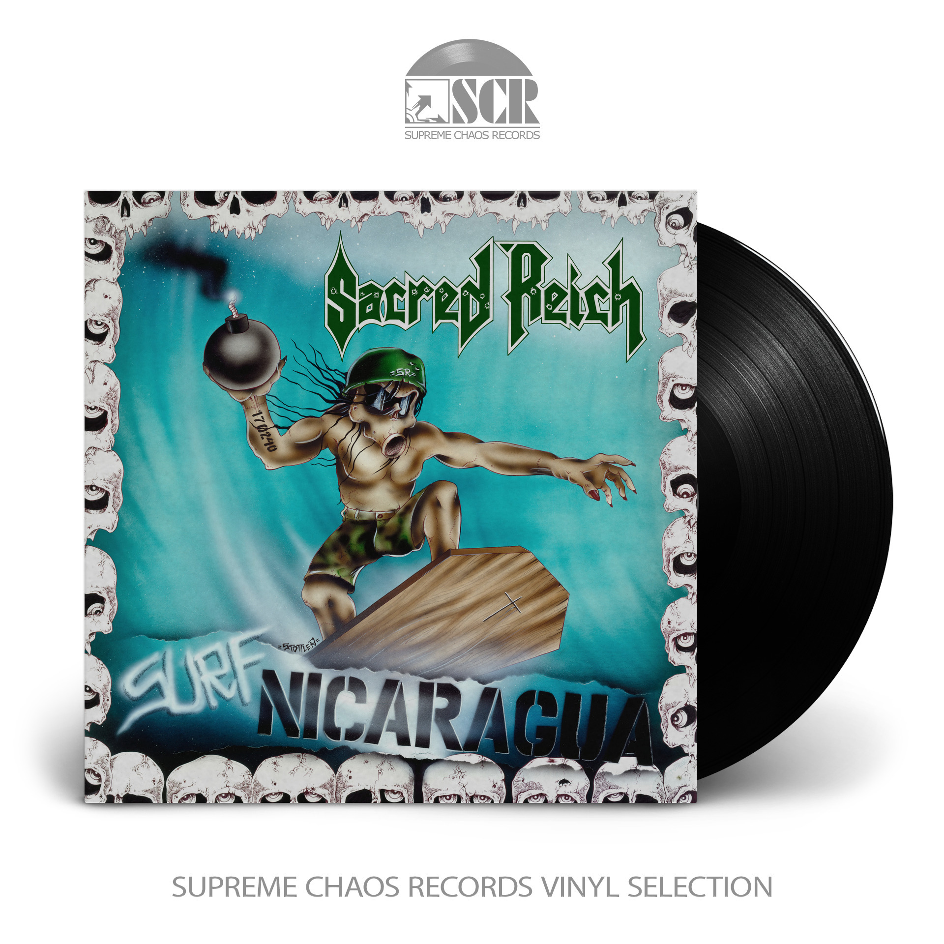 SACRED REICH - Surf Nicaragua · BLACK LP (Thrash Metal Vinyl)