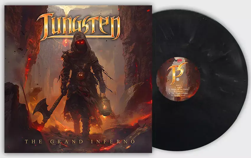 TUNGSTEN - The Grand Inferno · VANTABLACK LP TUNGSTEN - The Grand Inferno · VANTABLACK LP (Heavy Metal Vinyl)