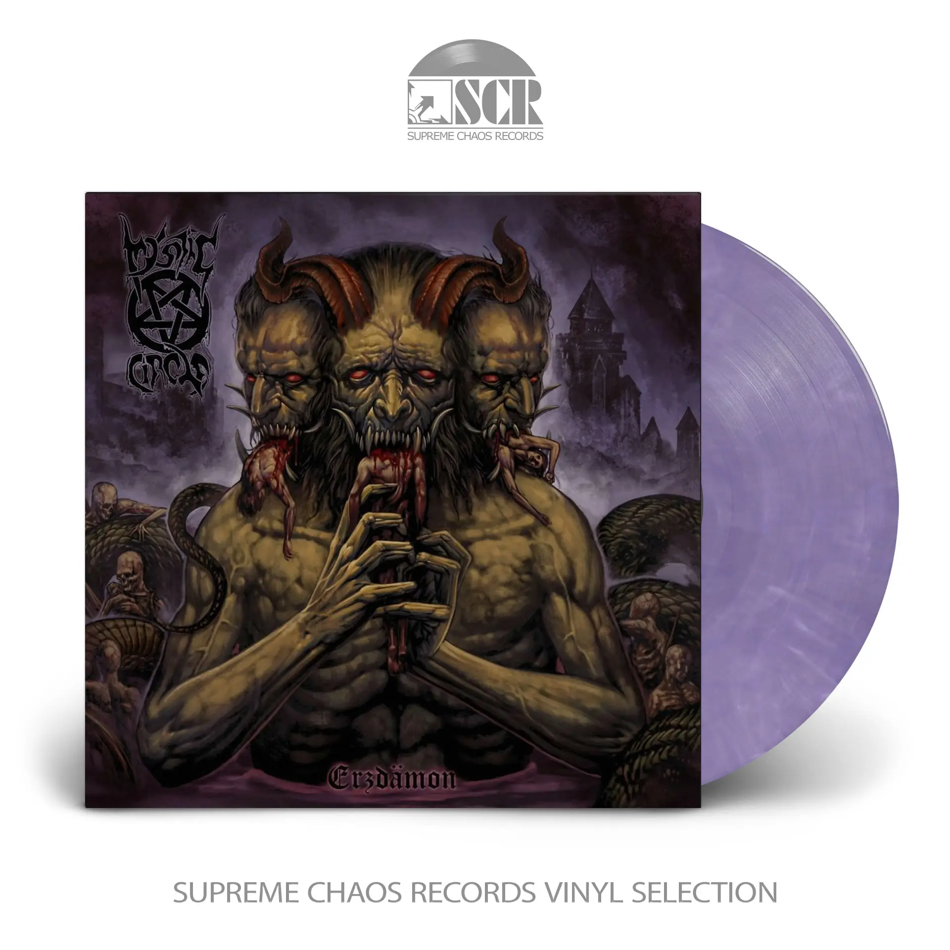 MYSTIC CIRCLE · Erzdämon | CLEAR/PURPLE LP MYSTIC CIRCLE · Erzdämon | CLEAR/PURPLE LP (Black Metal Vinyl)