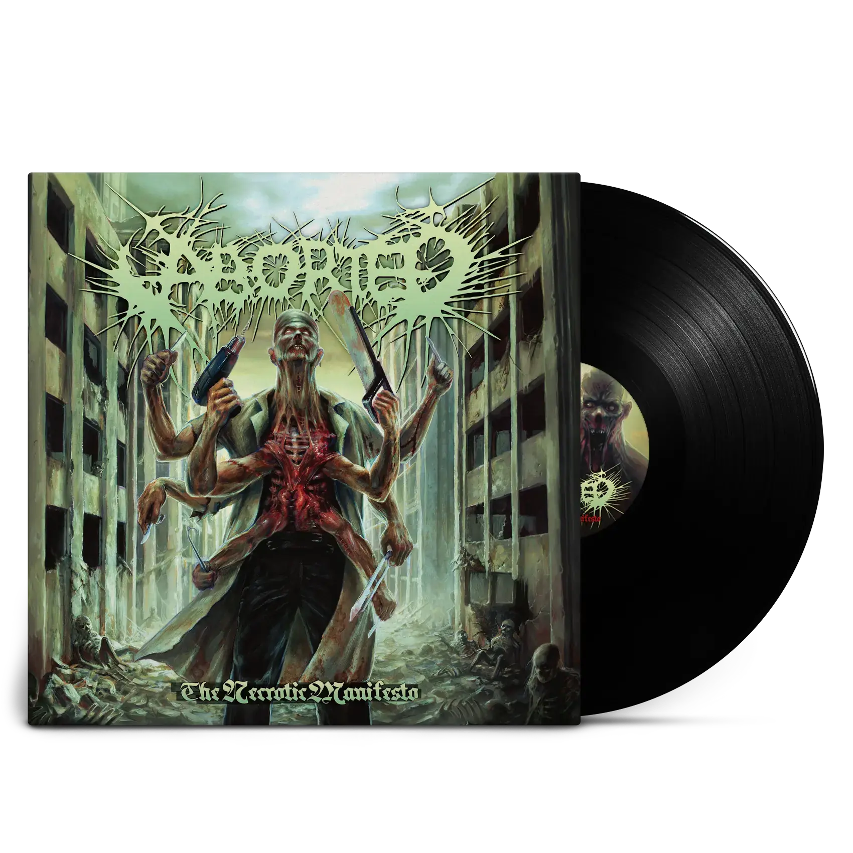 ABORTED - The Necrotic Manifesto · BLACK LP (Death Metal/Grindcore Vinyl)