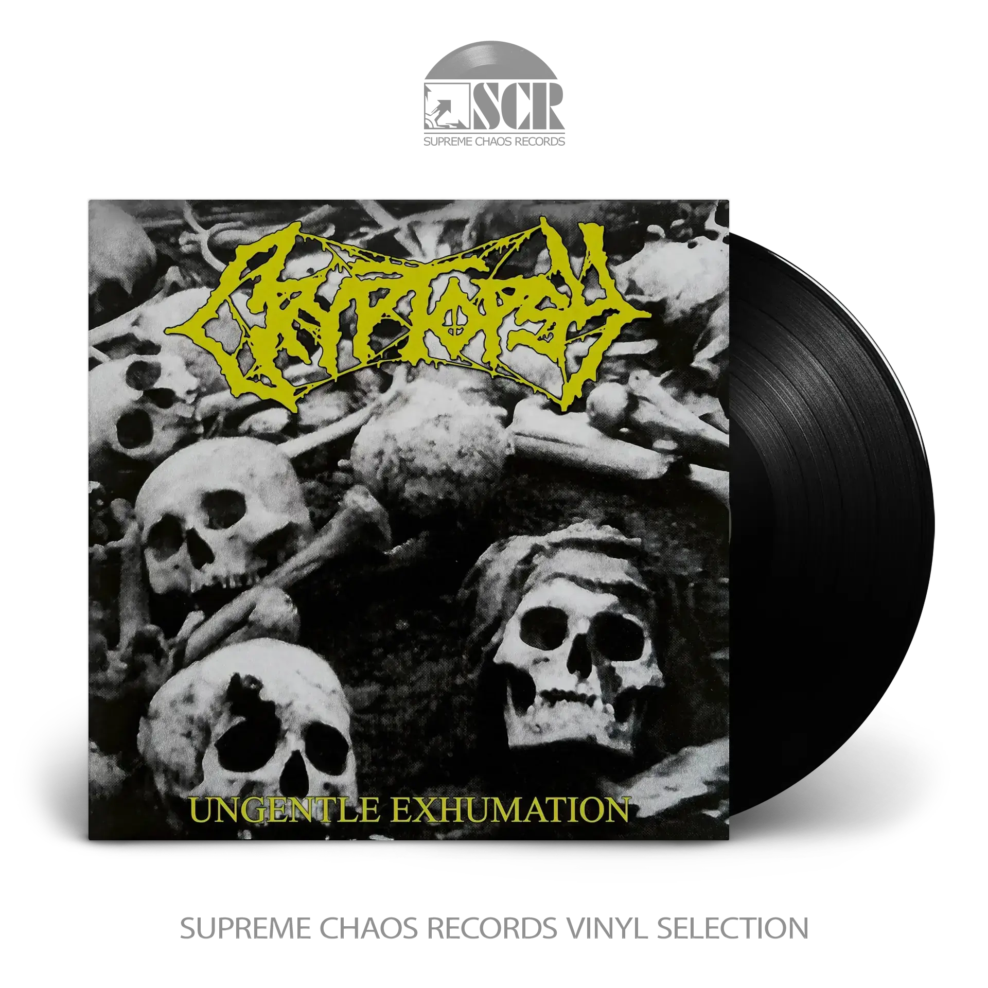 CRYPTOPSY - Ungentle Exhumation · BLACK LP CRYPTOPSY - Ungentle Exhumation · BLACK LP (Progressive Metal/Technical Death Metal/Grindcore Vinyl)