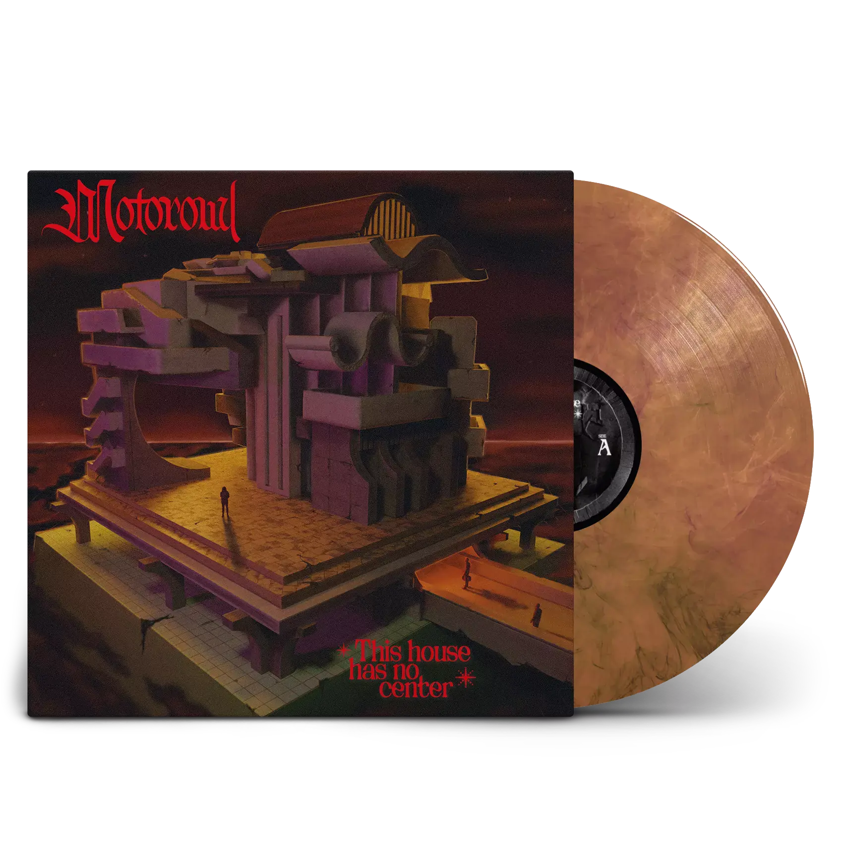 MOTOROWL - This House has no Center · ORANGE/BLACK LP+SHIRT BUNDLE (Doom Rock/Hardrock/Doom Metal Vinyl) · Bild 2
