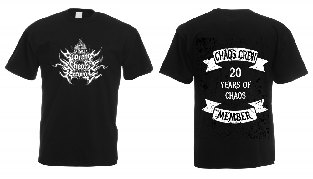 SUPREME CHAOS RECORDS - 20 Years of Chaos - Chaos Crew Member Shirt · TS-M