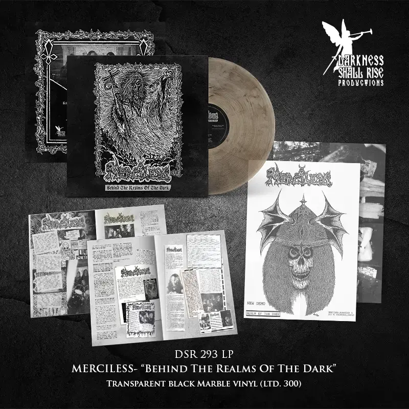 MERCILESS · Behind The Realms Of The Dark | CLEAR/BLACK LP · Bild 2 MERCILESS · Behind The Realms Of The Dark | CLEAR/BLACK LP (Death Metal Vinyl) · Bild 2