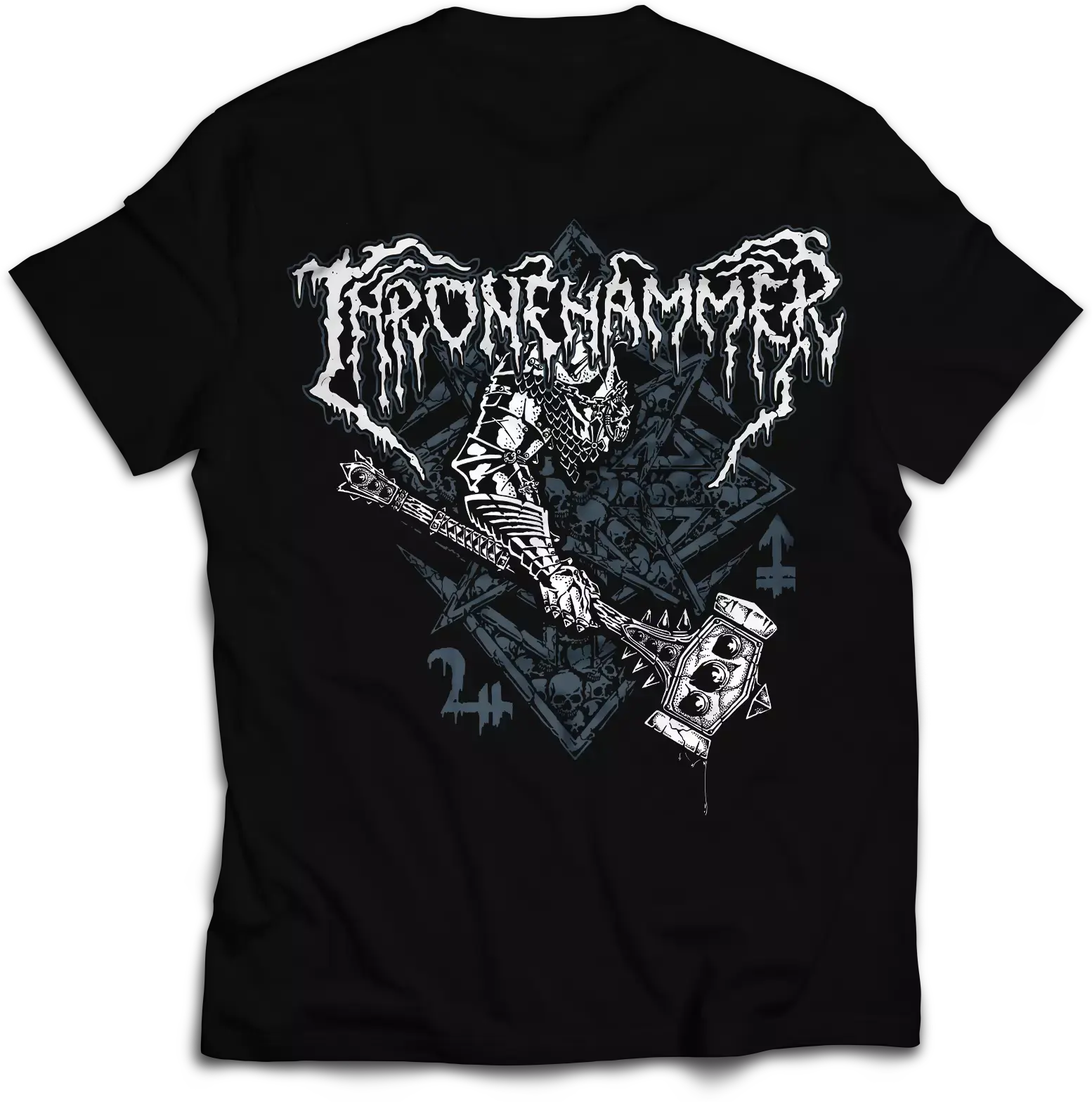 THRONEHAMMER · Hammer & Sigil | T-SHIRT (Doom Metal/Epic Metal/Death Metal Clothes) · Bild 3