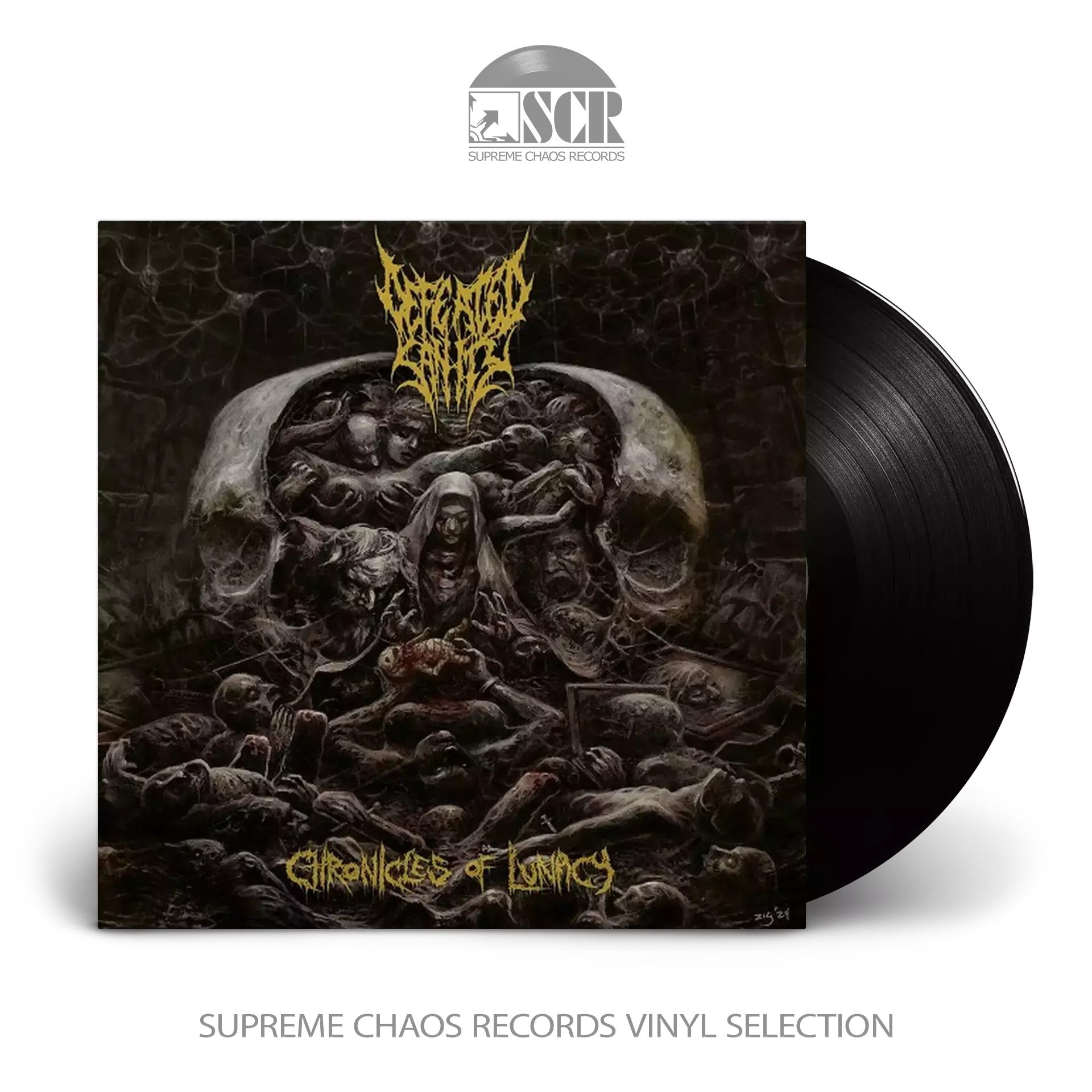 DEFEATED SANITY · Chronicles of Lunacy | BLACK LP DEFEATED SANITY · Chronicles of Lunacy | BLACK LP (Death Metal/Grindcore Vinyl)