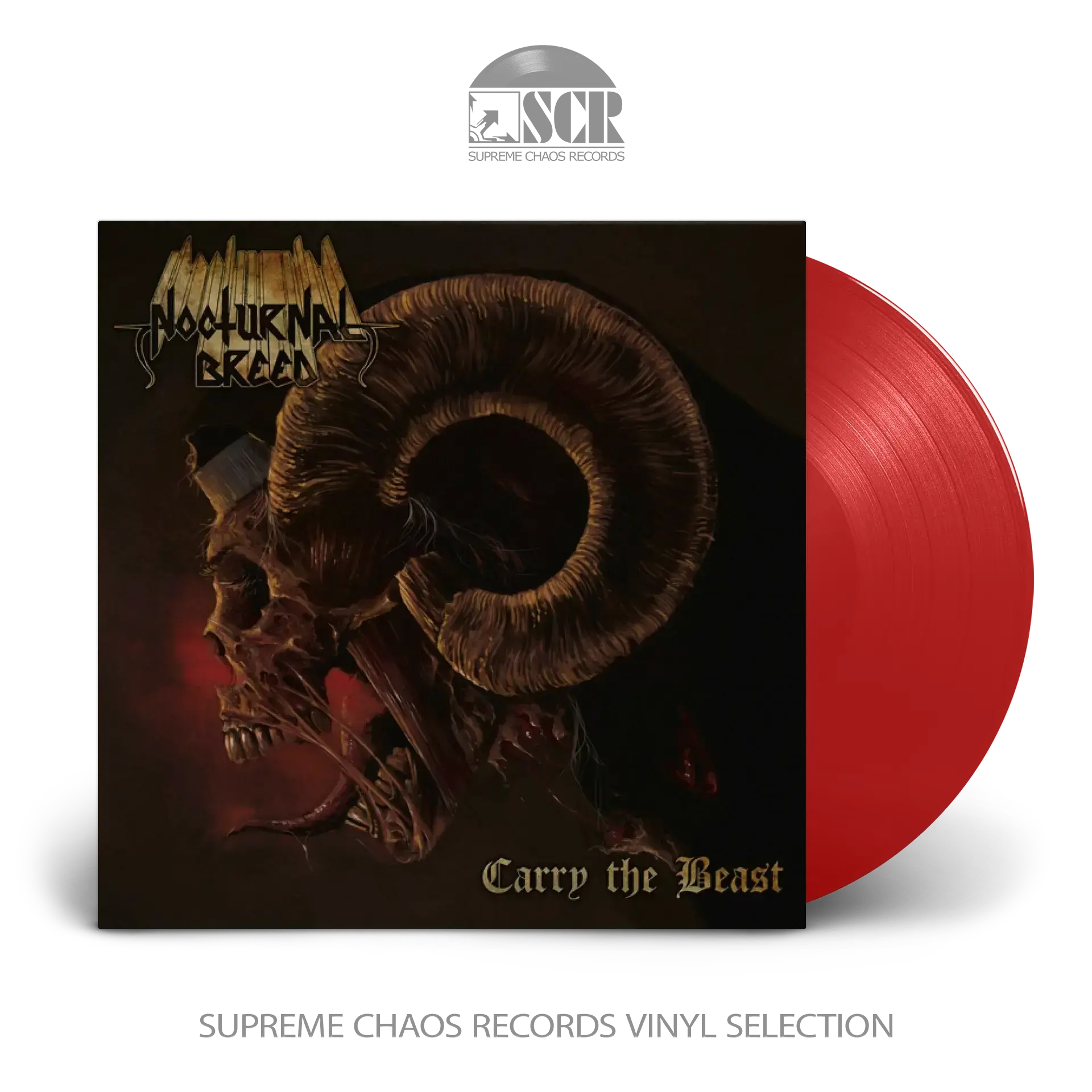 NOCTURNAL BREED - Carry The Beast · TRANSPARENT RED LP (Thrash Metal Vinyl)
