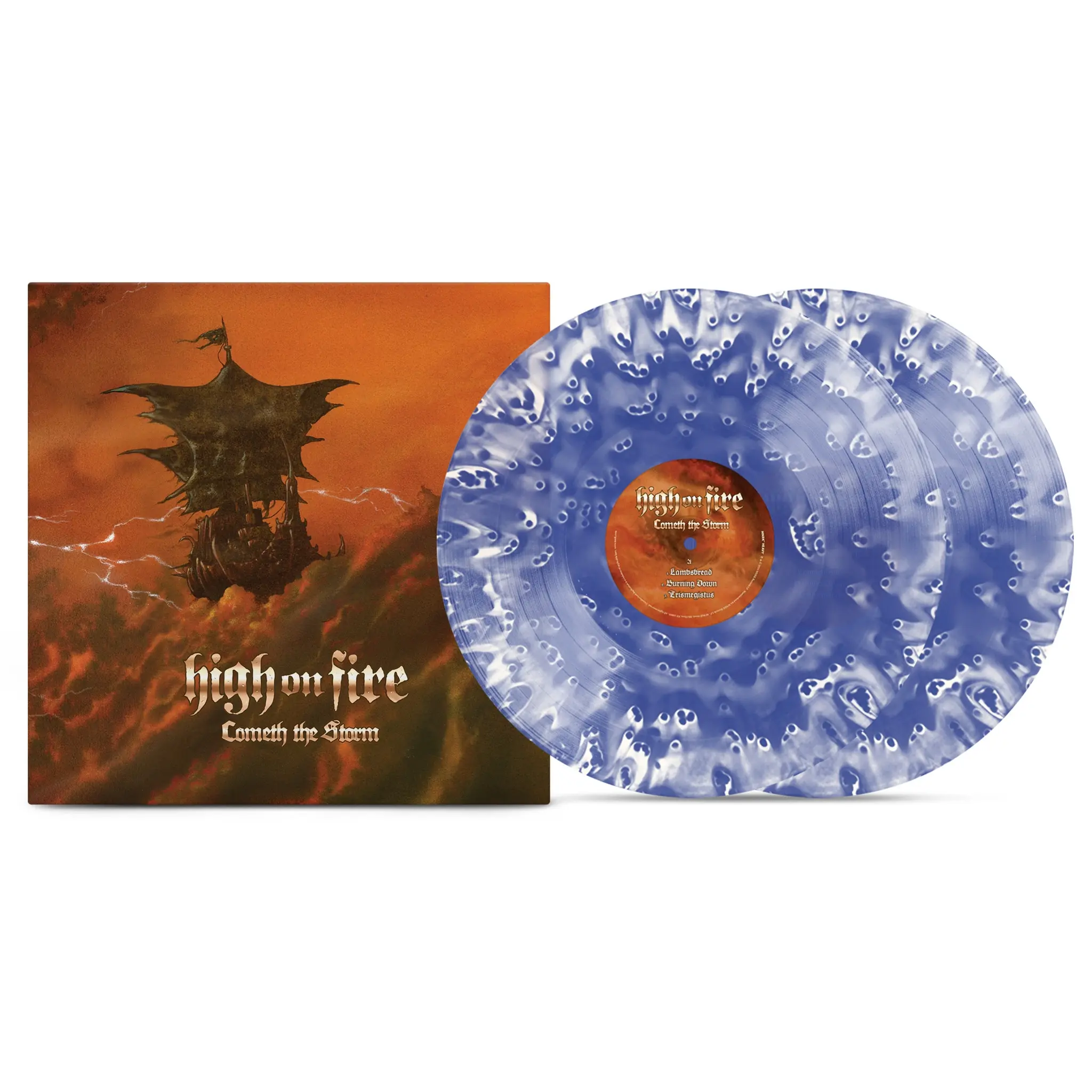 HIGH ON FIRE - Cometh The Storm · GHOSTLY COBALT/MILKY CLEAR 2LP (Sludge Metal Vinyl)