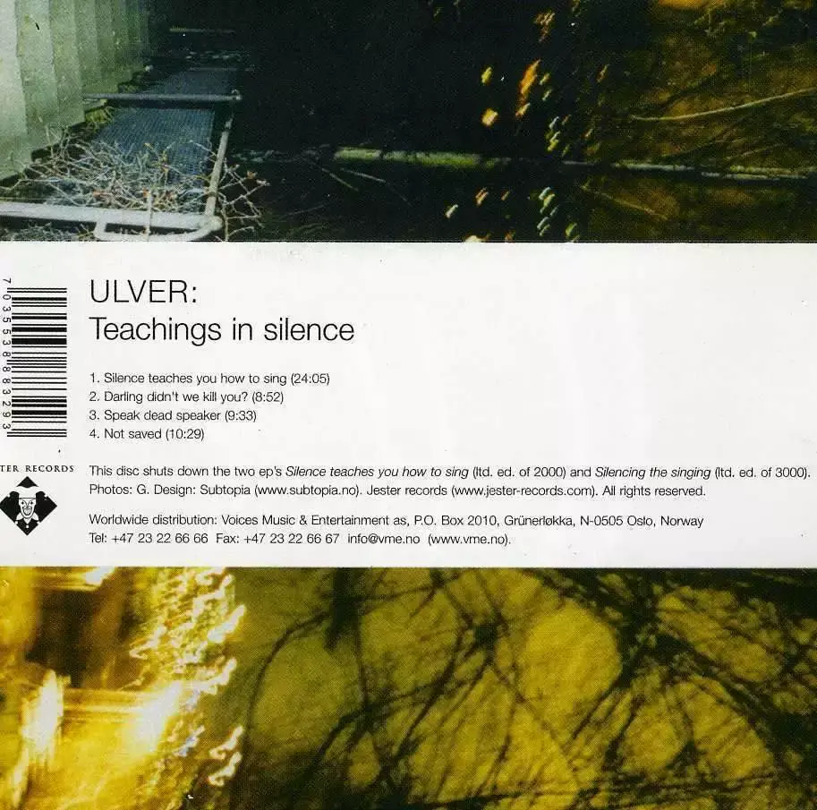 ULVER - Teachings In Silence · CD (Ambient CDs)