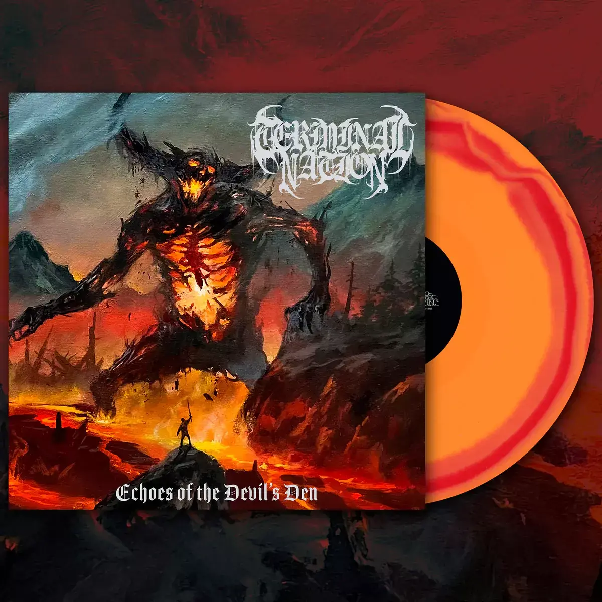 TERMINAL NATION · Echoes Of The Devil’s Den | RED/ORANGE MERGE LP (Death Metal Vinyl)