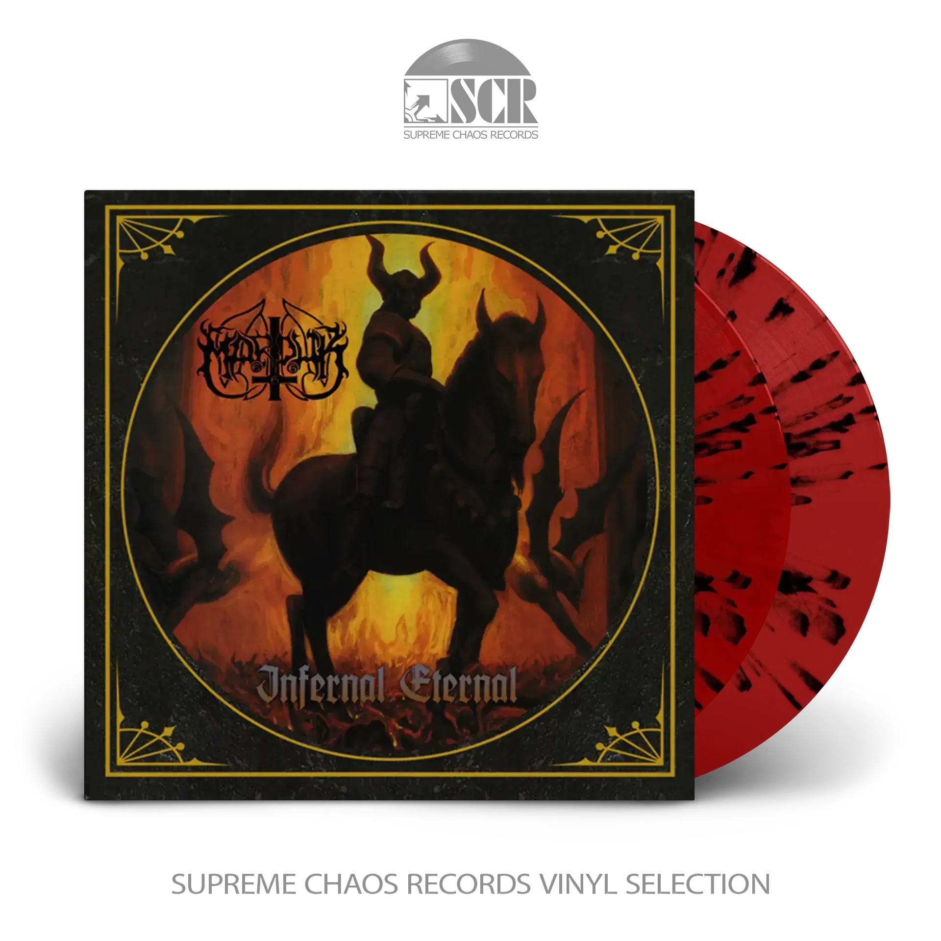 MARDUK · Infernal Eternal | RED/BLACK SPLATTER 2LP MARDUK · Infernal Eternal | RED/BLACK SPLATTER 2LP (Black Metal Vinyl)