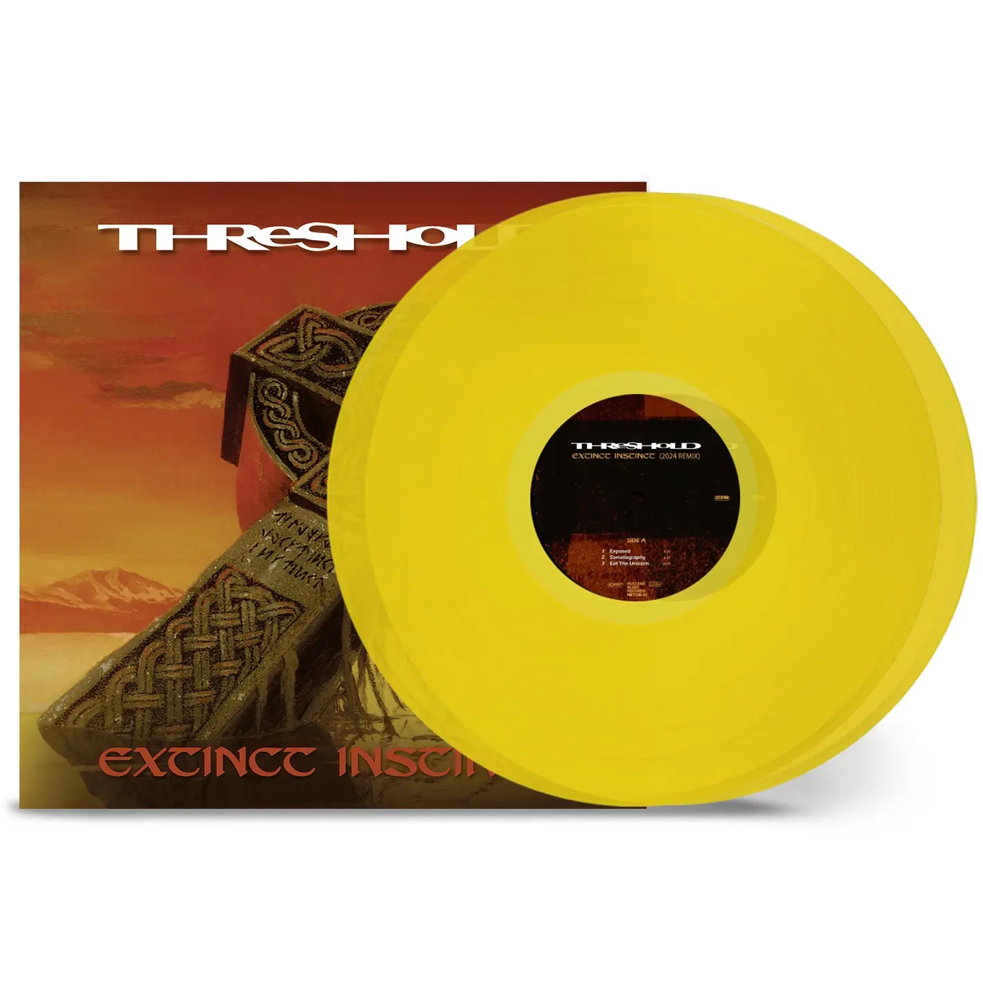 THRESHOLD · Extinct Instinct (2024 Remix) | CLEAR YELLOW 2LP (Progressive Metal Vinyl)