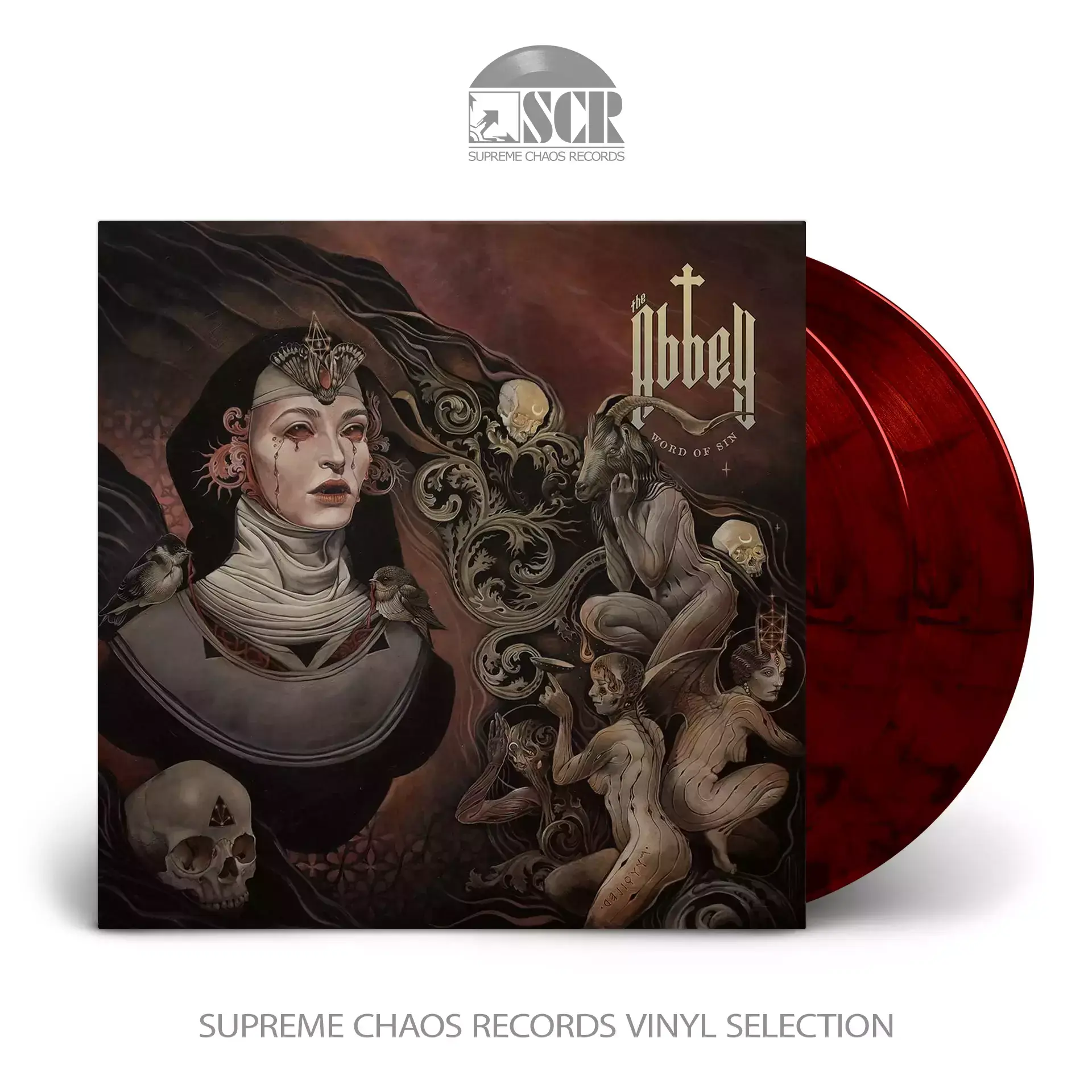 THE ABBEY · Word Of Sin | RED/BLACK MARBLED 2LP THE ABBEY · Word Of Sin | RED/BLACK MARBLED 2LP (Stoner Rock Vinyl)