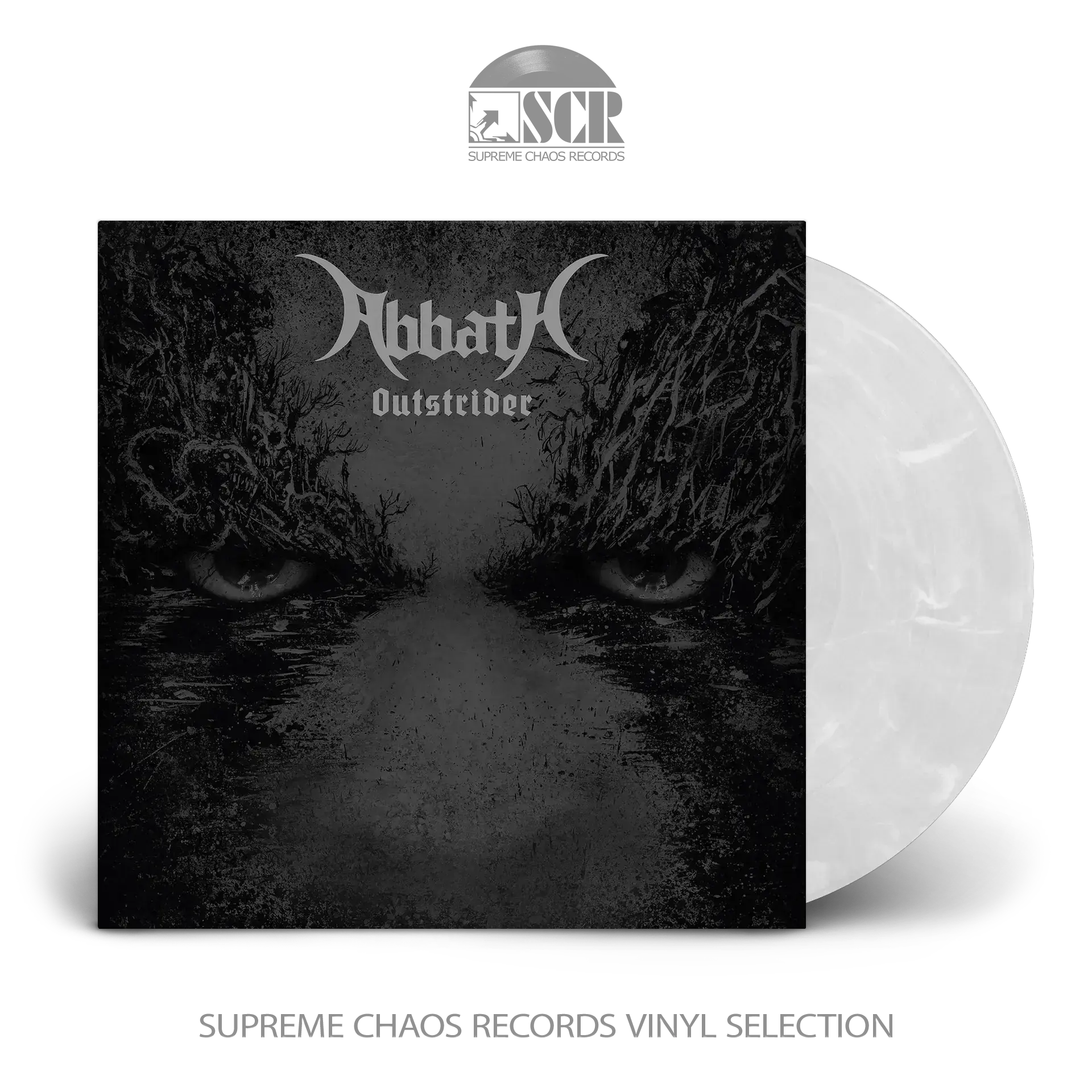 ABBATH · Outstrider | CLEAR/WHITE LP ABBATH · Outstrider | CLEAR/WHITE LP (Black Metal Vinyl)