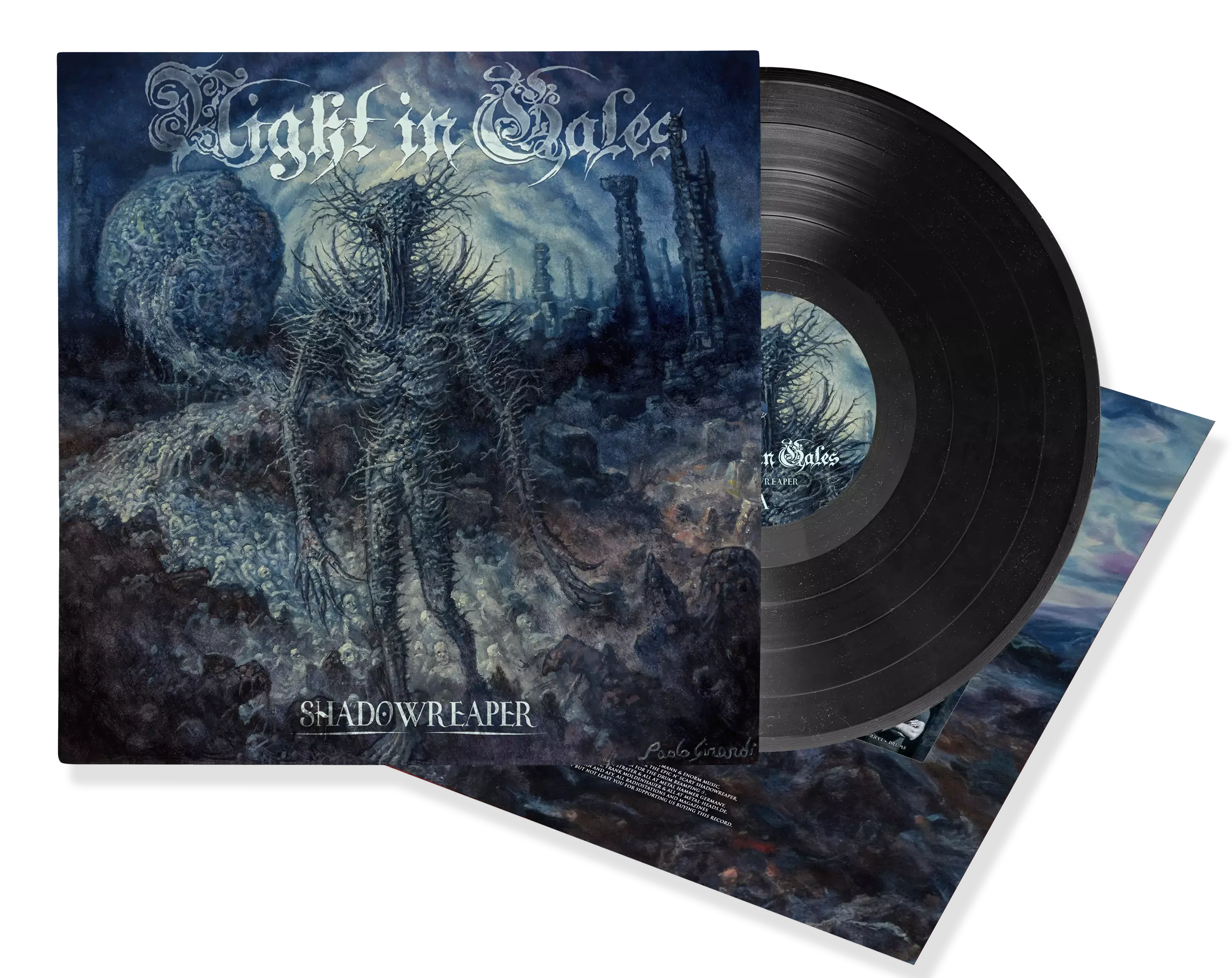 NIGHT IN GALES - Shadowreaper · BLACK LP NIGHT IN GALES - Shadowreaper · BLACK LP (Death Metal Vinyl)
