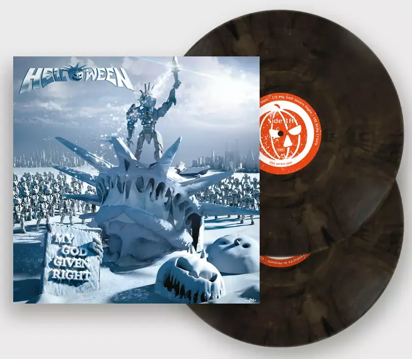 HELLOWEEN - My God Given Right · CLEAR/BLACK MARBLED DLP HELLOWEEN - My God Given Right · CLEAR/BLACK MARBLED DLP (Heavy Metal Vinyl)