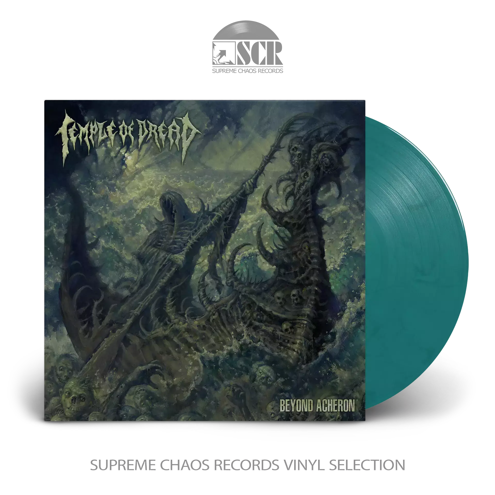 TEMPLE OF DREAD · Beyond Acheron (Re-Release) | TURQUOISE/BLACK LP (Death Metal Vinyl)