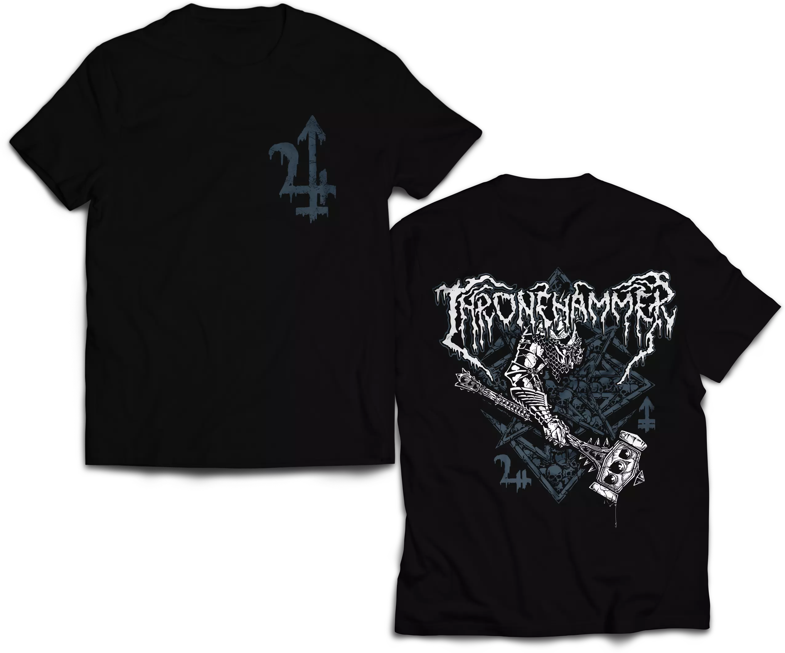 THRONEHAMMER · Hammer & Sigil | T-SHIRT THRONEHAMMER · Hammer & Sigil | T-SHIRT (Doom Metal/Epic Metal/Death Metal Clothes)