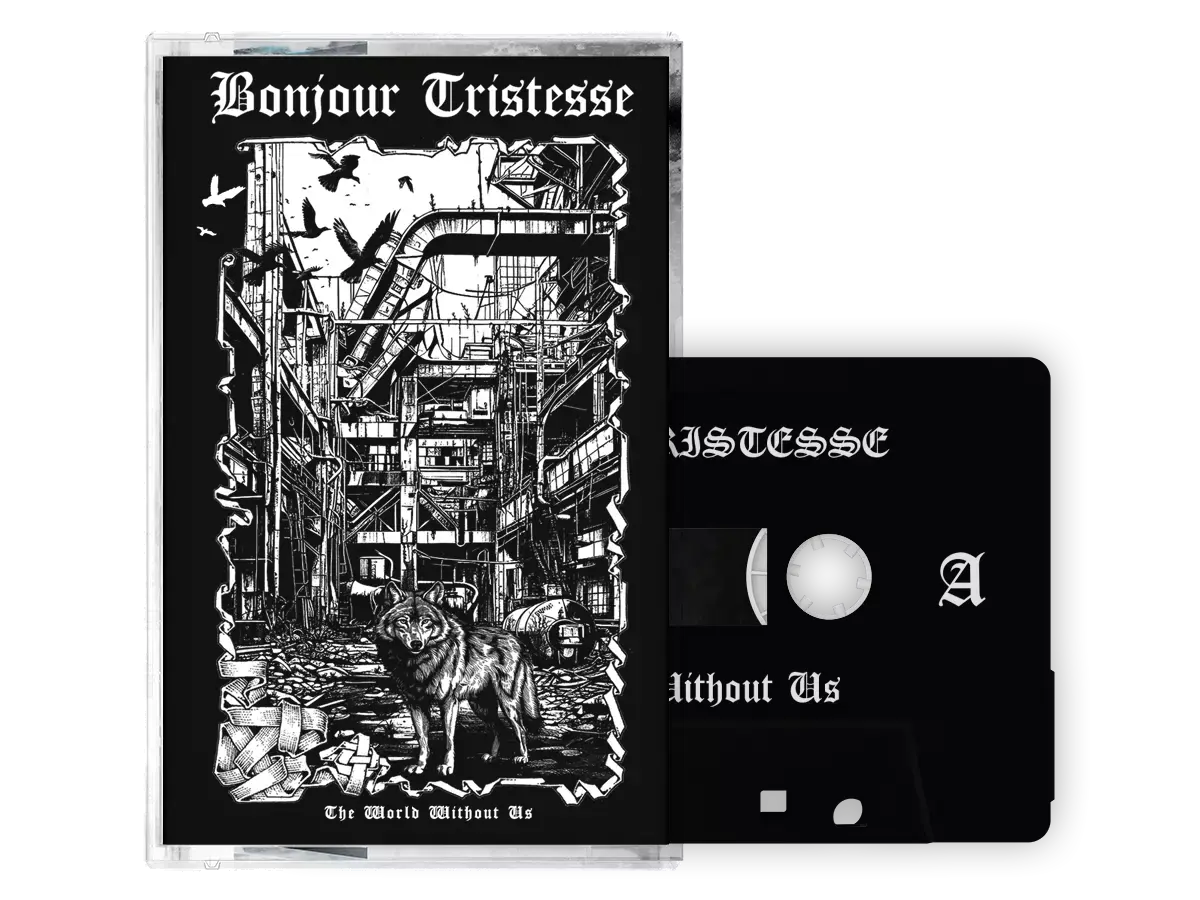 BONJOUR TRISTESSE - The World Without Us / Against Leviathan · WOODEN BLACK TAPE BOX SET (Black Metal Tapes) · Bild 1